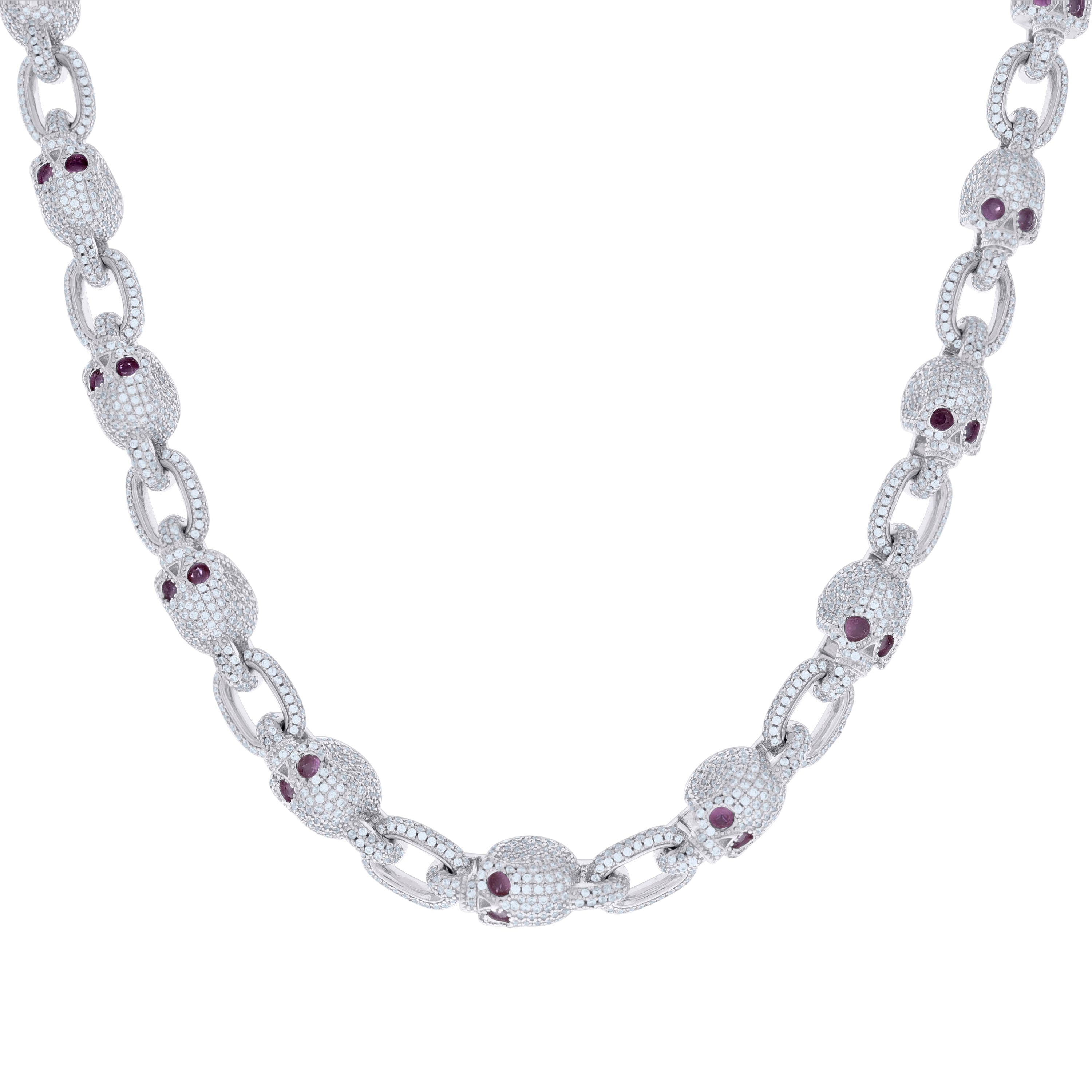 925 Sterling Silver Moissanite Fancy Chain