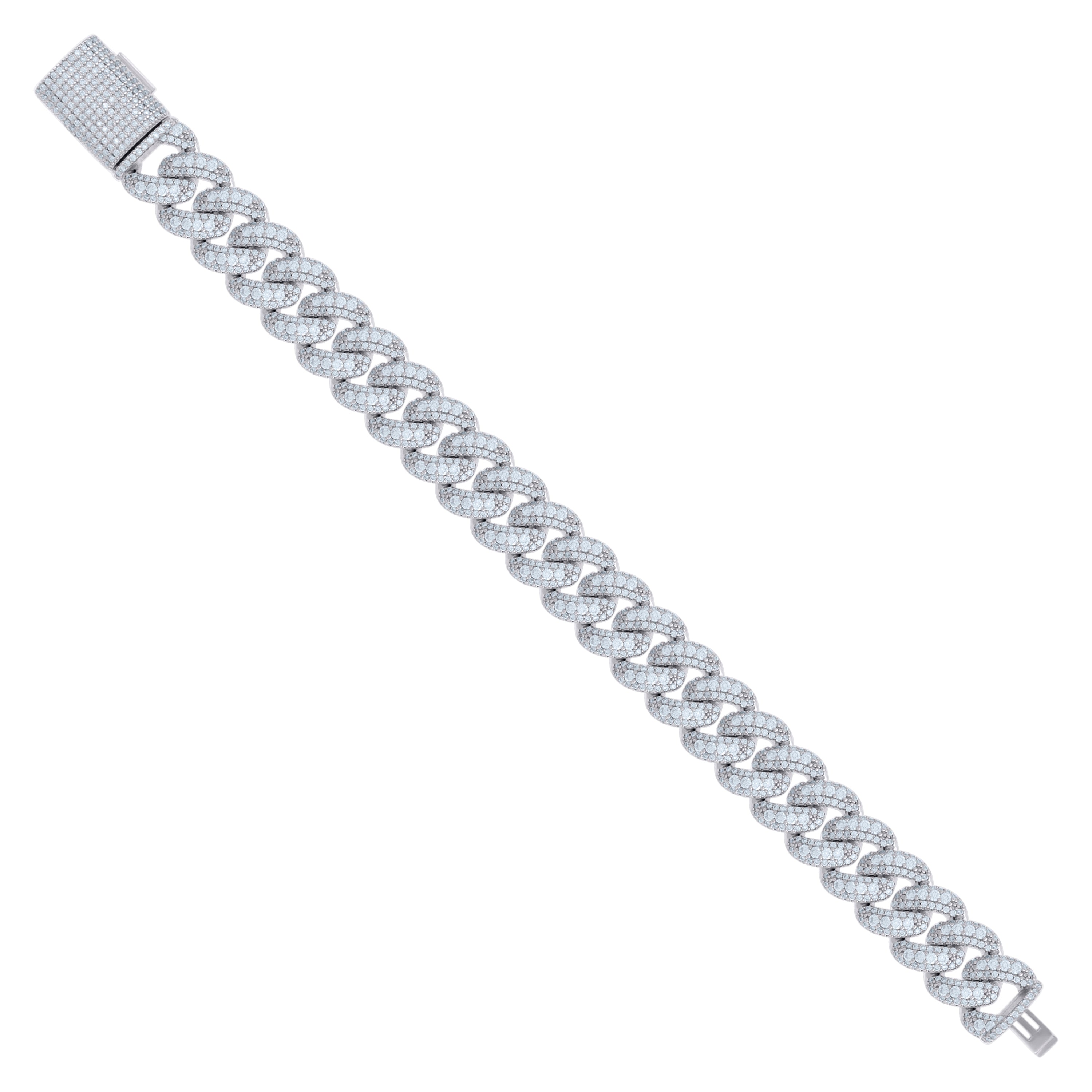 925 Sterling Silver 6.30Ctw Moissanite Bracelet 10