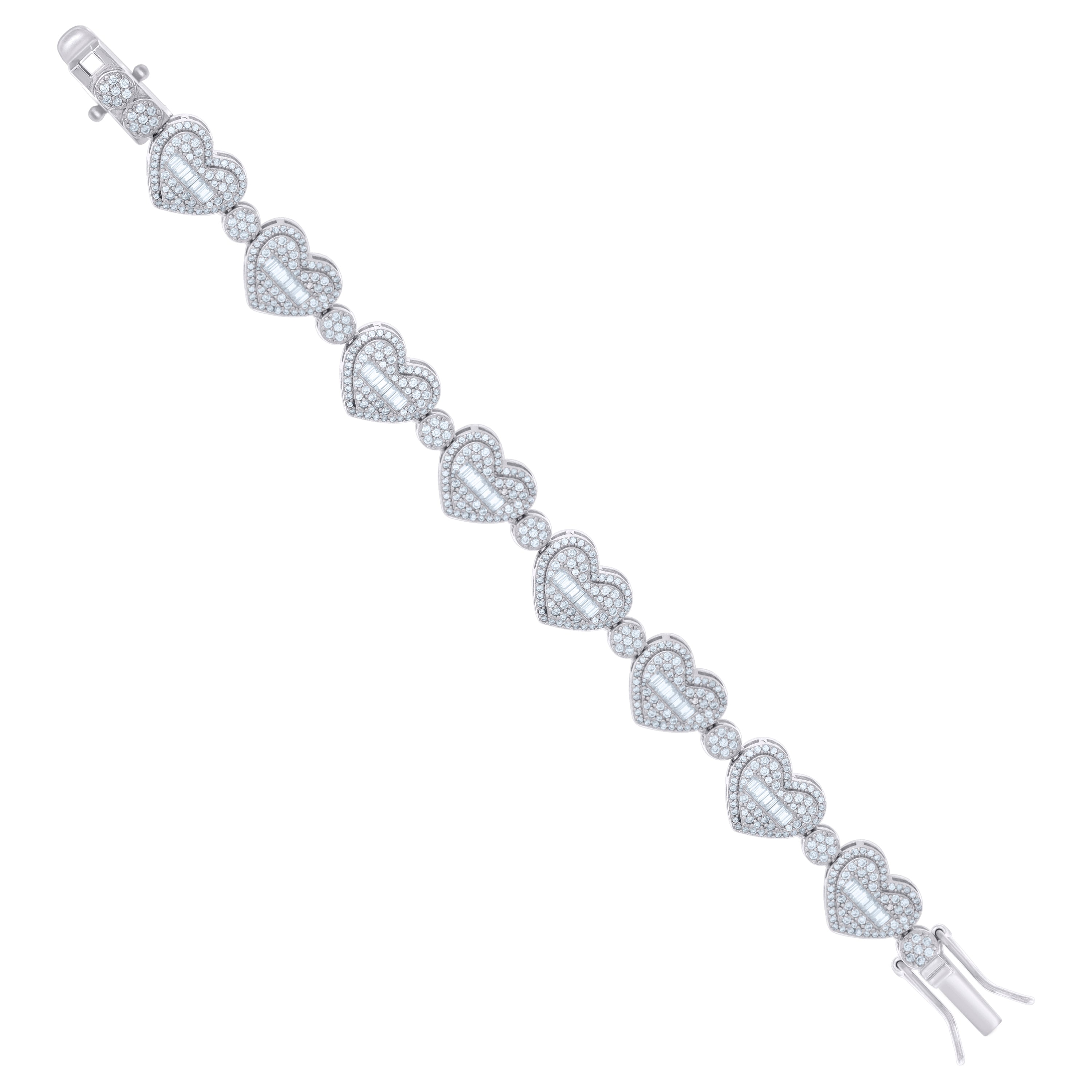 925 Sterling Silver R:3.36Ctw; B:2.38Ctw Moissanit