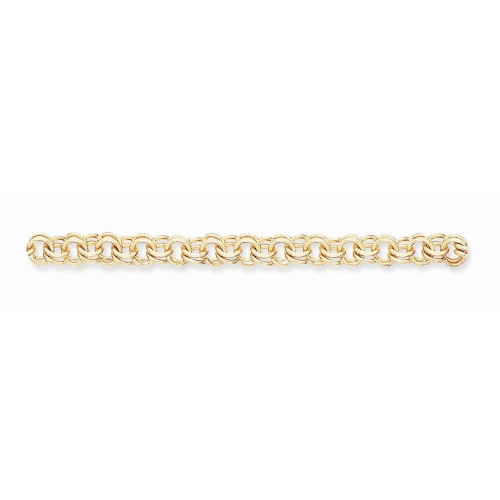 14K Double Link Charm Bracelet