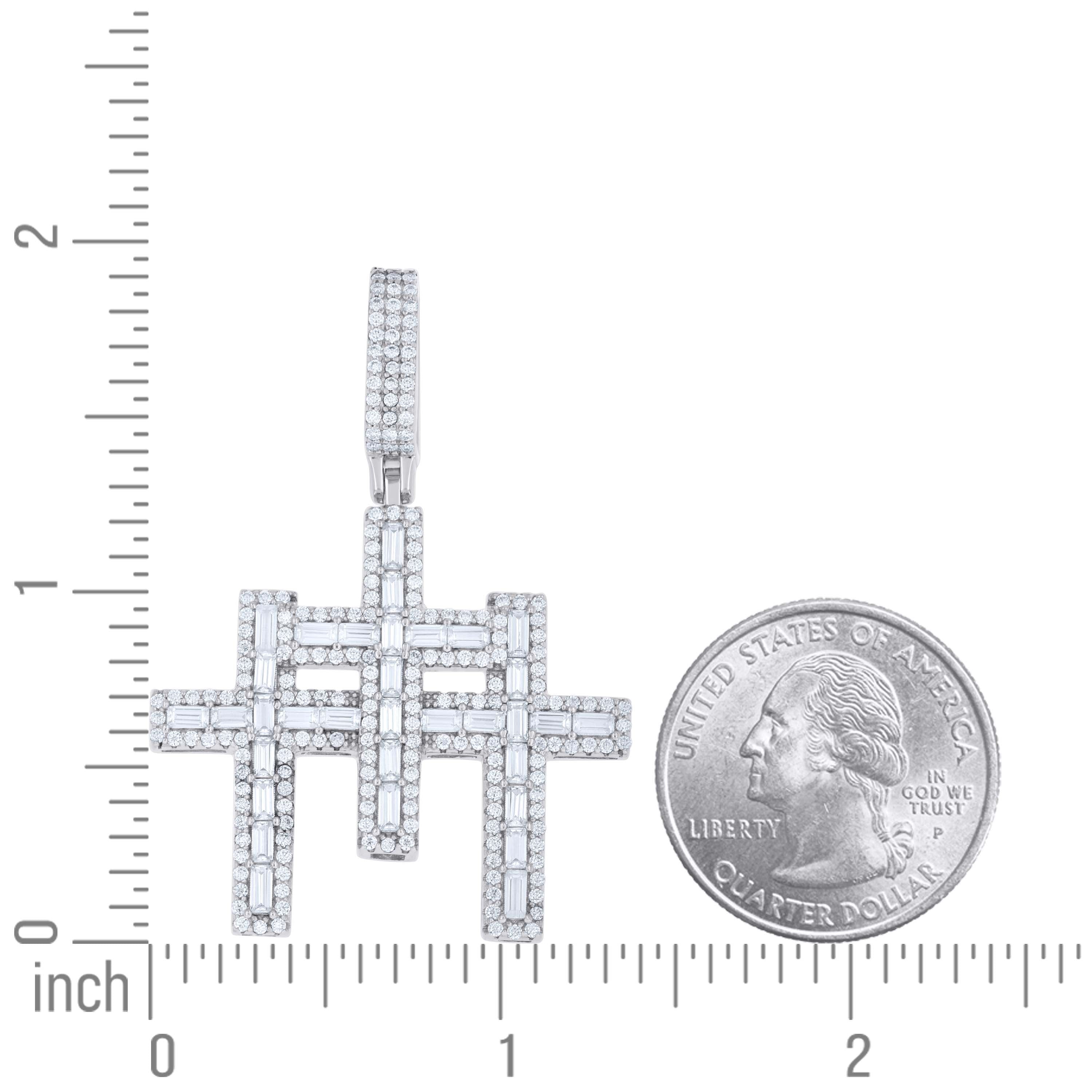 925 Sterling Silver R:1.66Ctw,B:1.7Ctw Moissanite