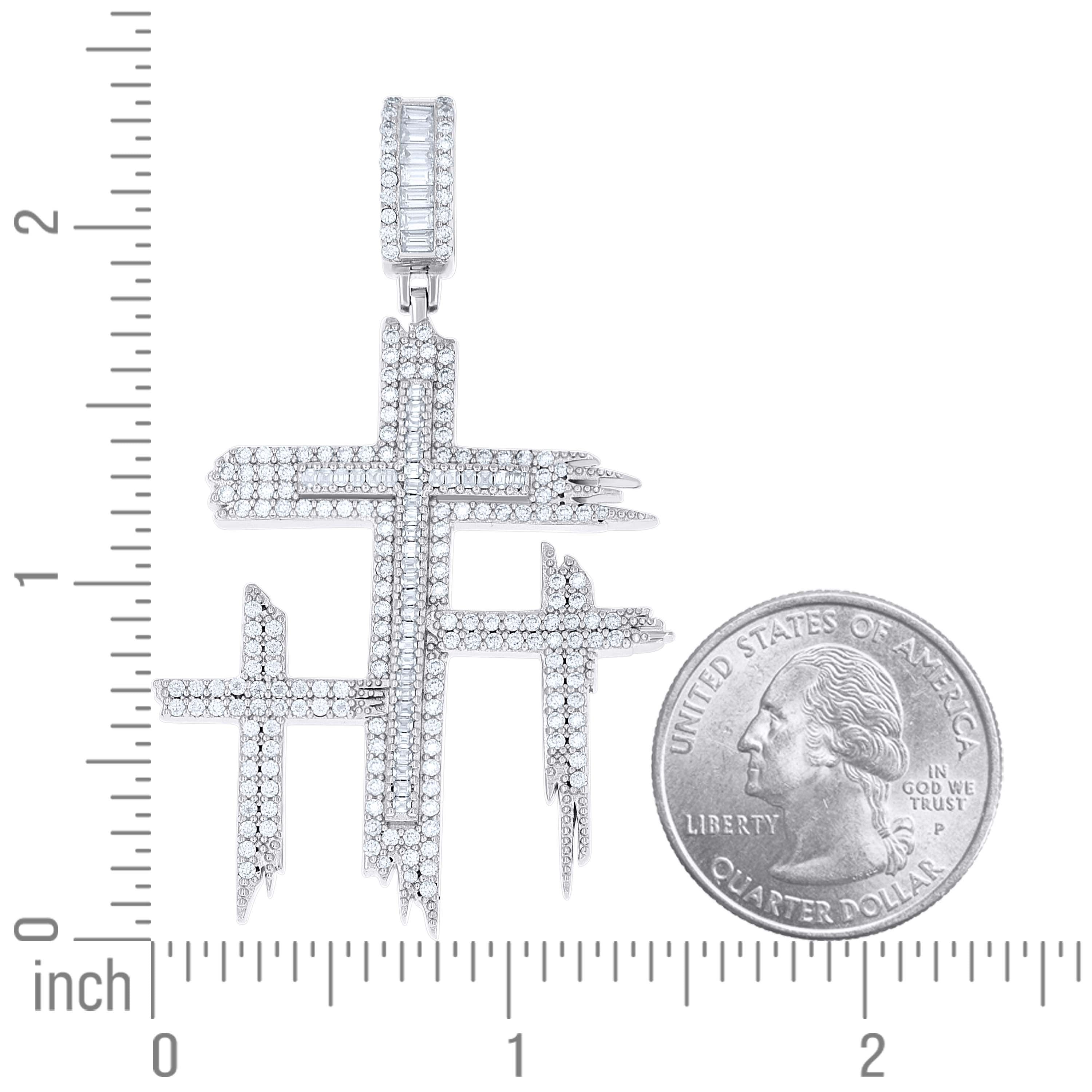 925 Sterling Silver R:1.66Ctw,B:1.7Ctw Moissanite