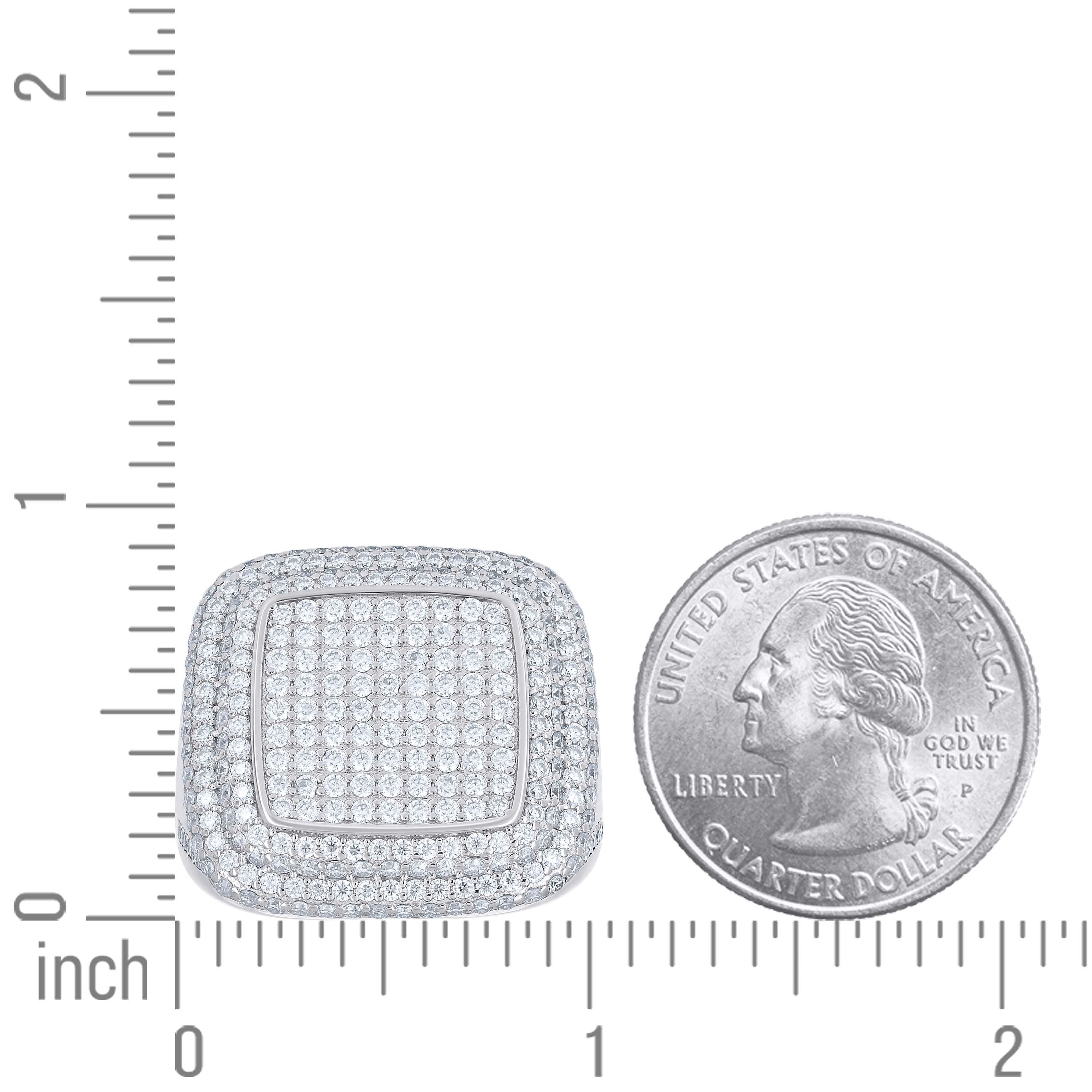 925 Sterling Silver Moissanite Ring S10