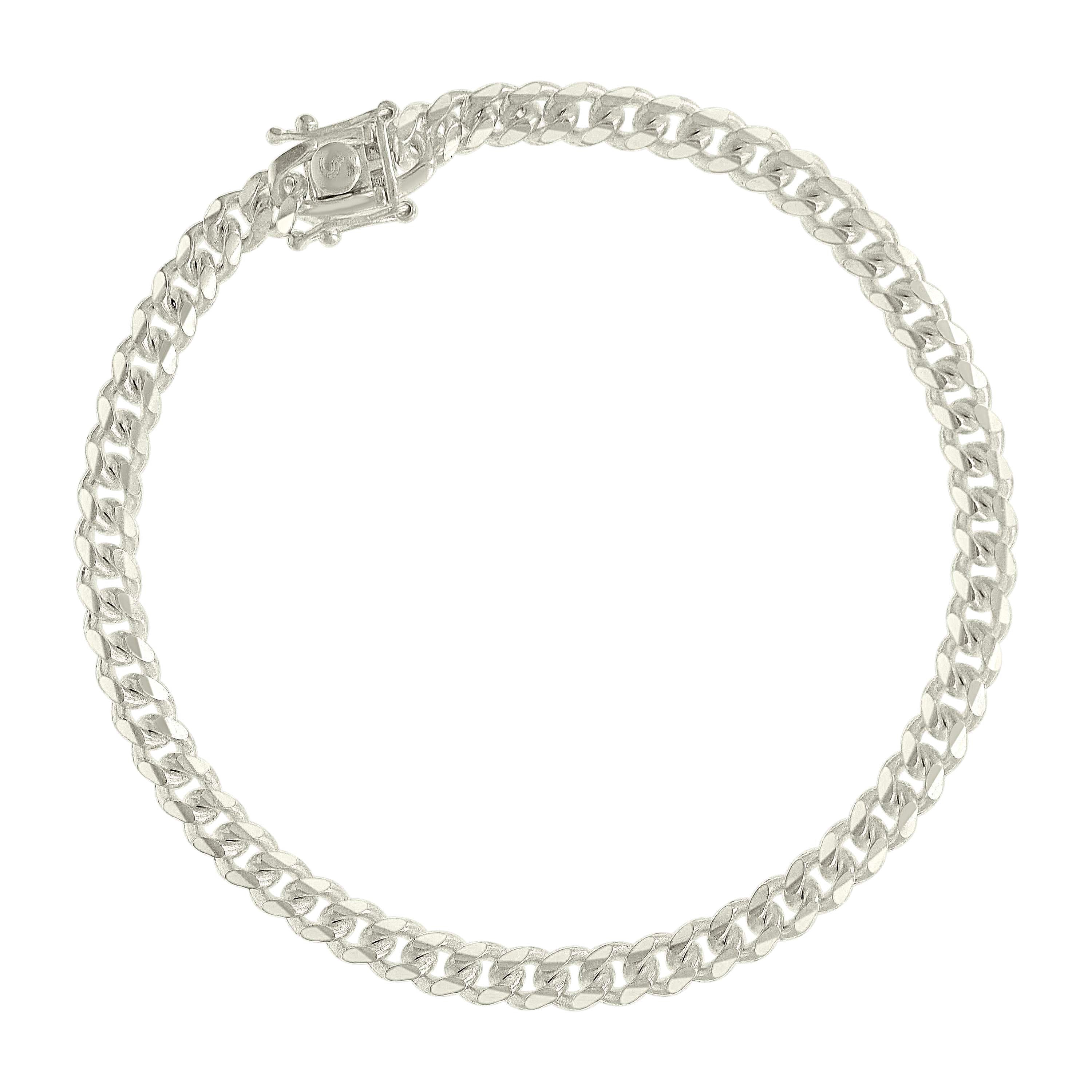 925 Sterling Silver Solid Miami Cuban Chain Silver 060 2mm