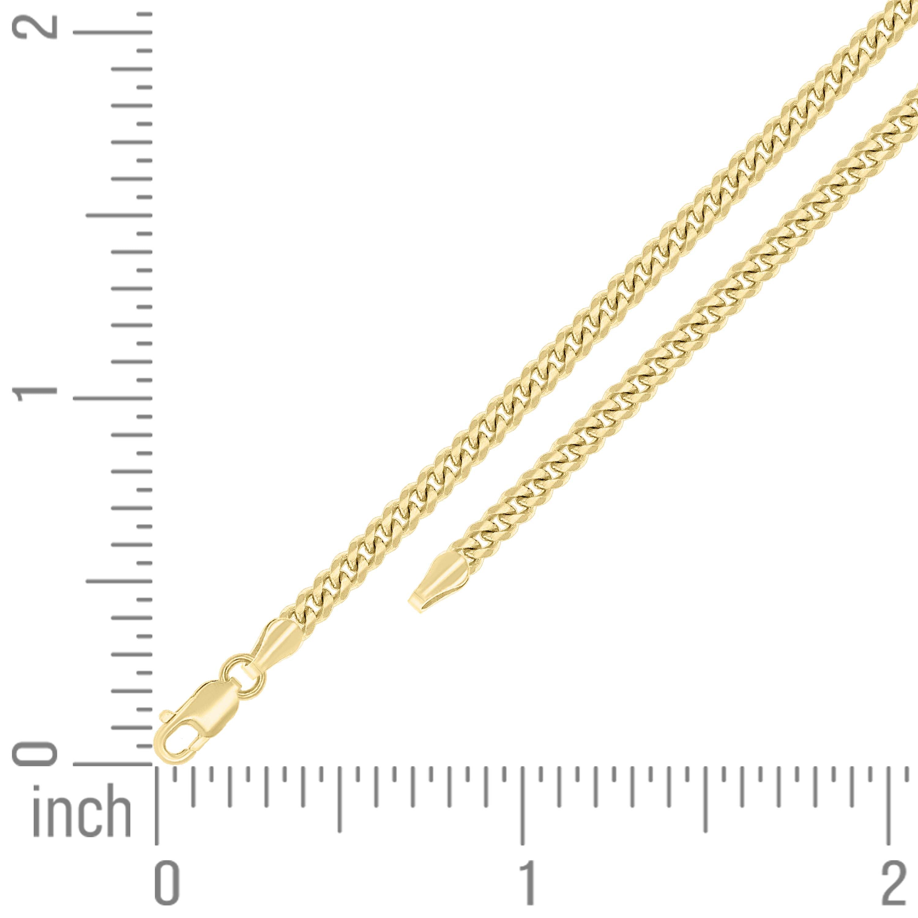 925 Sterling Silver Solid Miami Cuban Chain Silver 060 2mm