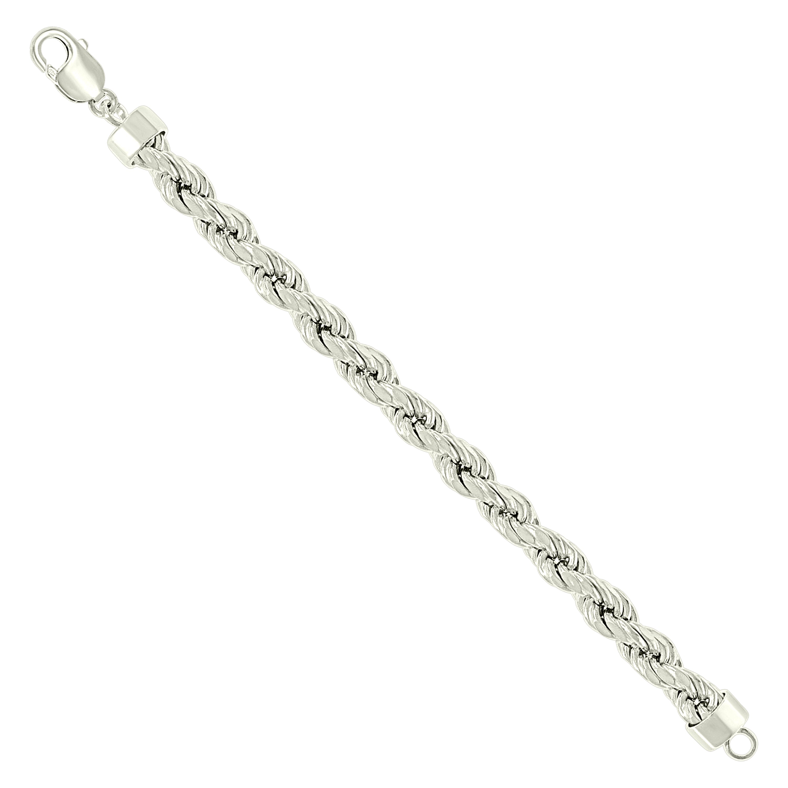 925 Sterling Silver Hollow Rope Chain Yellow 060 3mm