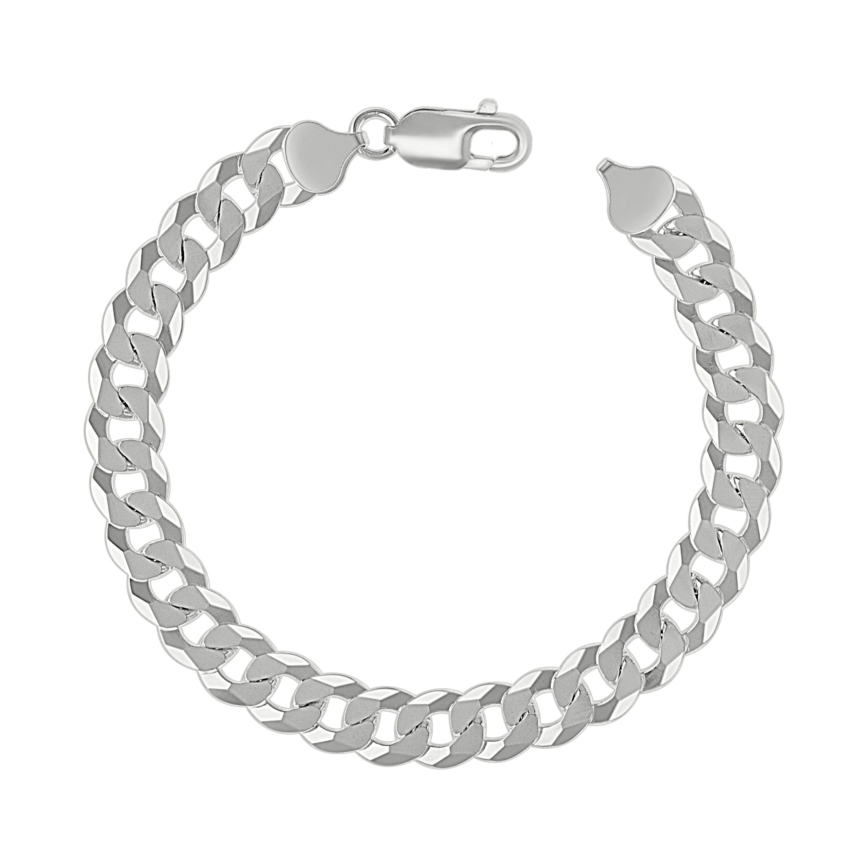 925 Sterling Silver Solid Super Flat Cuban Chain Silver 060 2.3mm