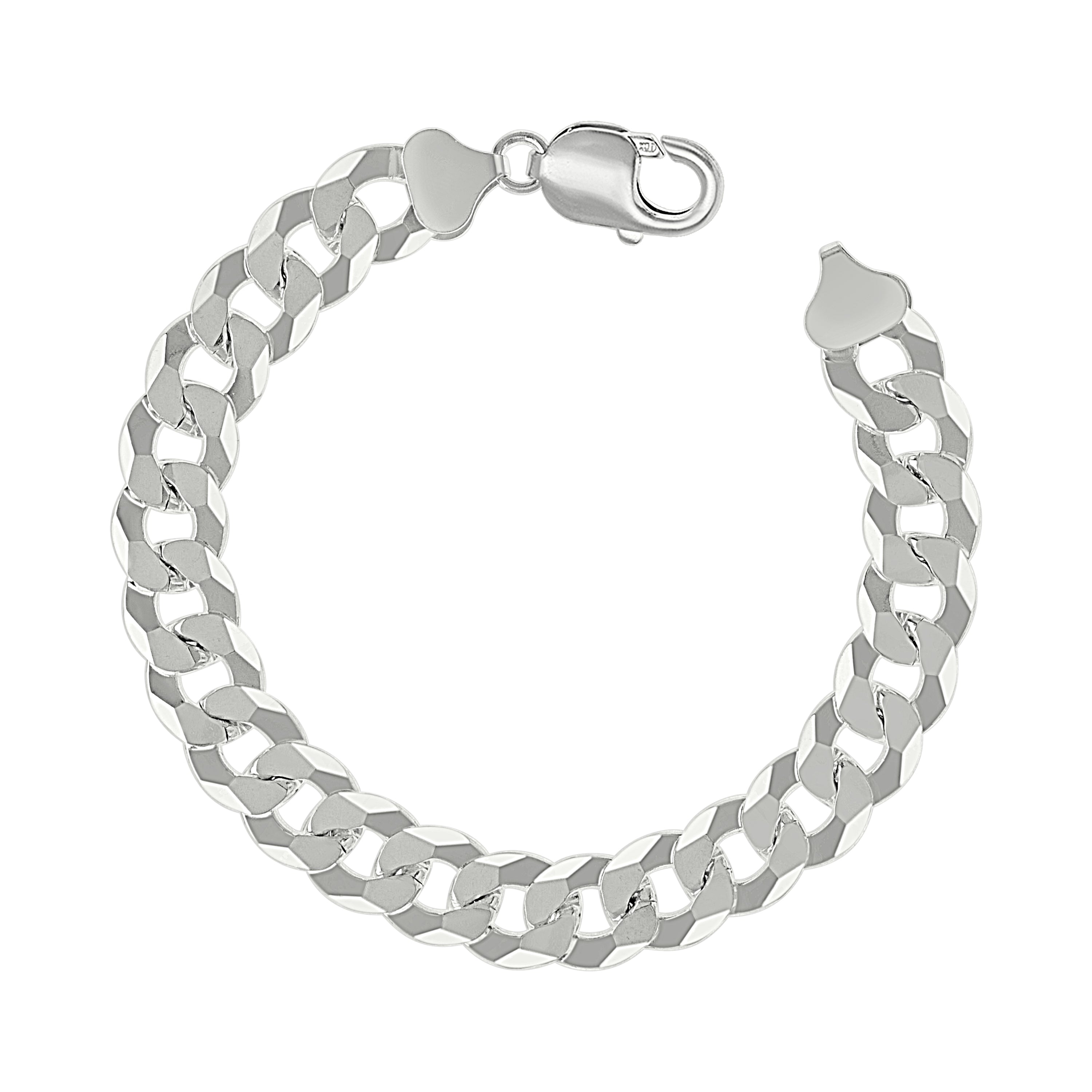 925 Sterling Silver Solid Super Flat Cuban Chain Silver 060 2.3mm