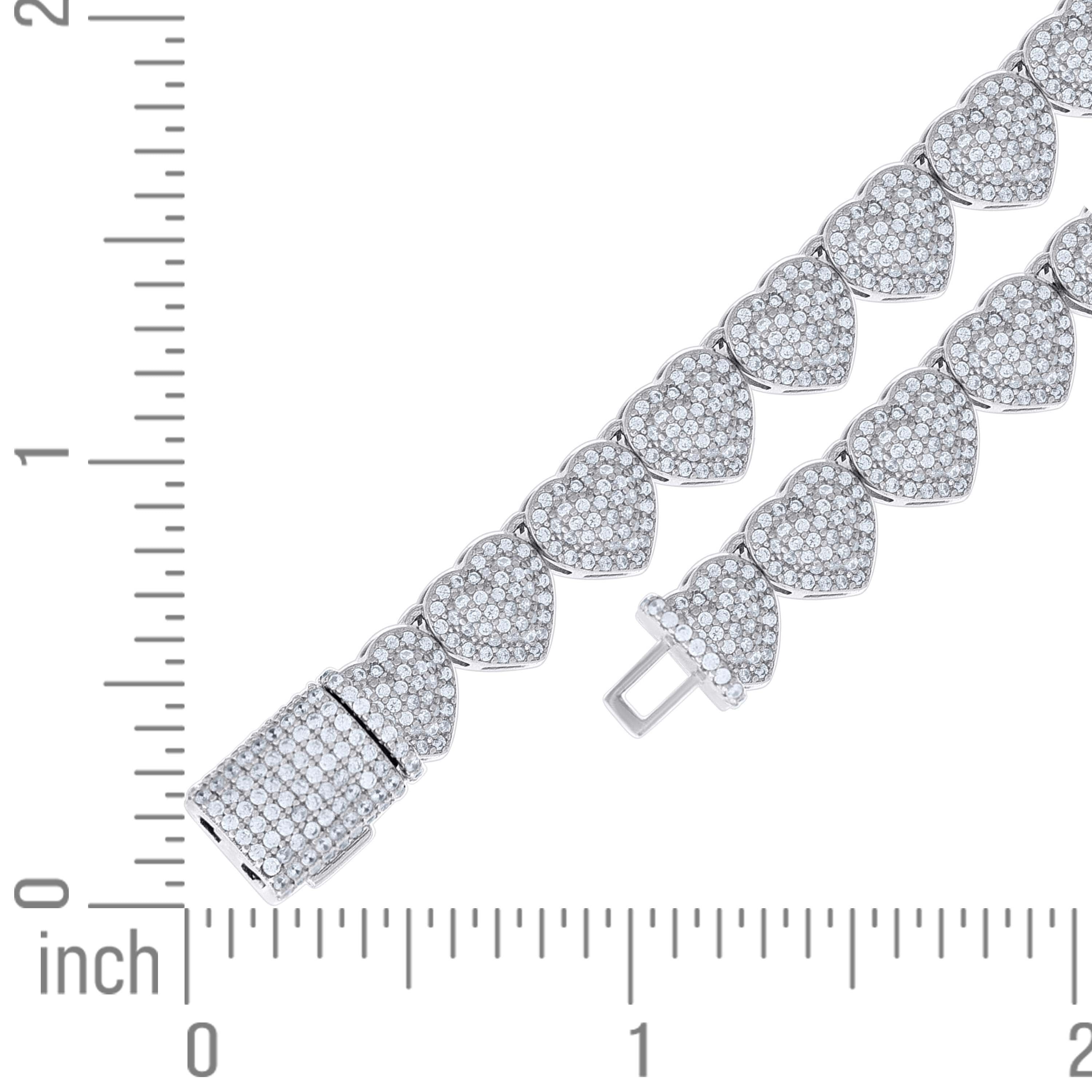 925 Sterling Silver Moissanite Bracelet 6mm