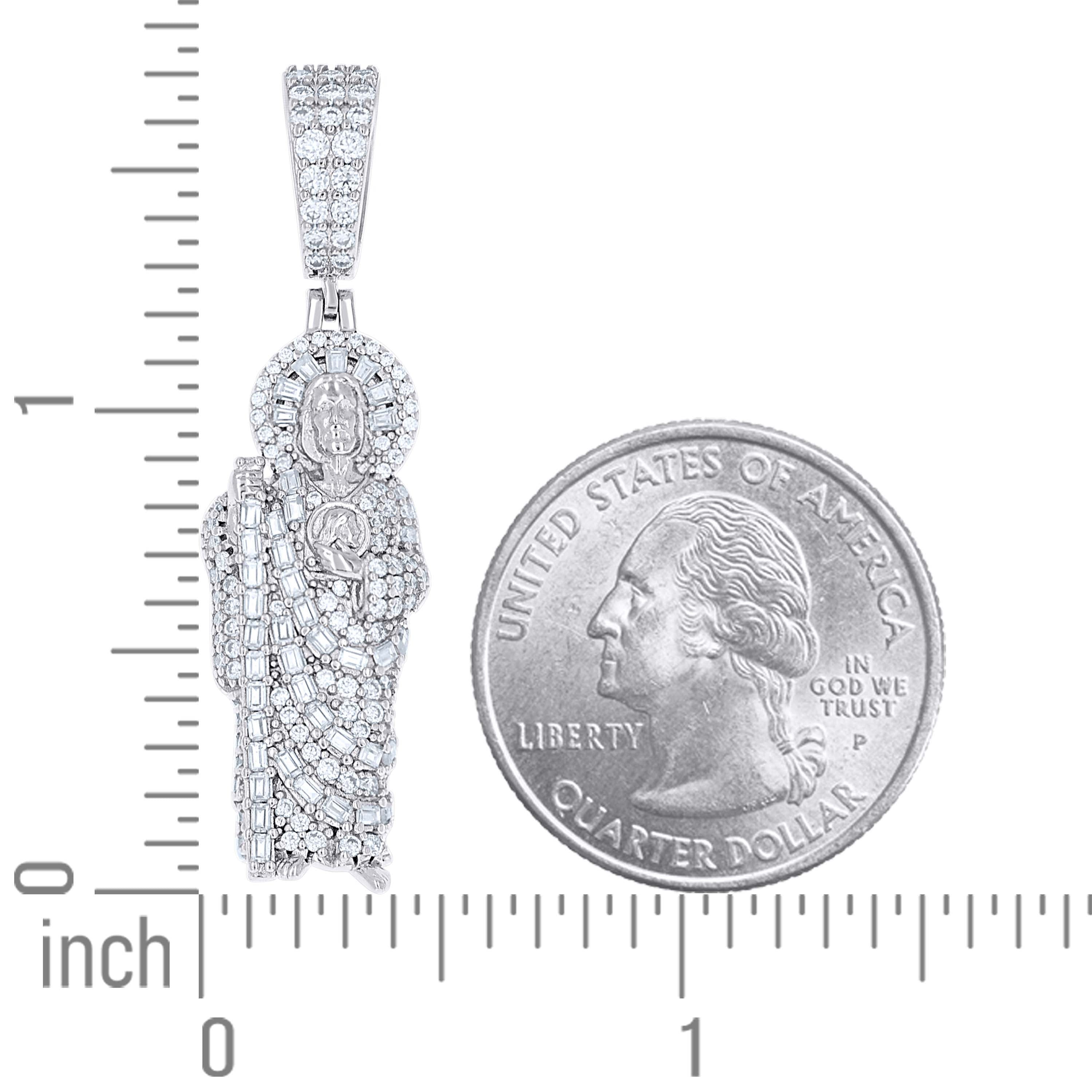 925 Sterling Silver Moissanite Pendant