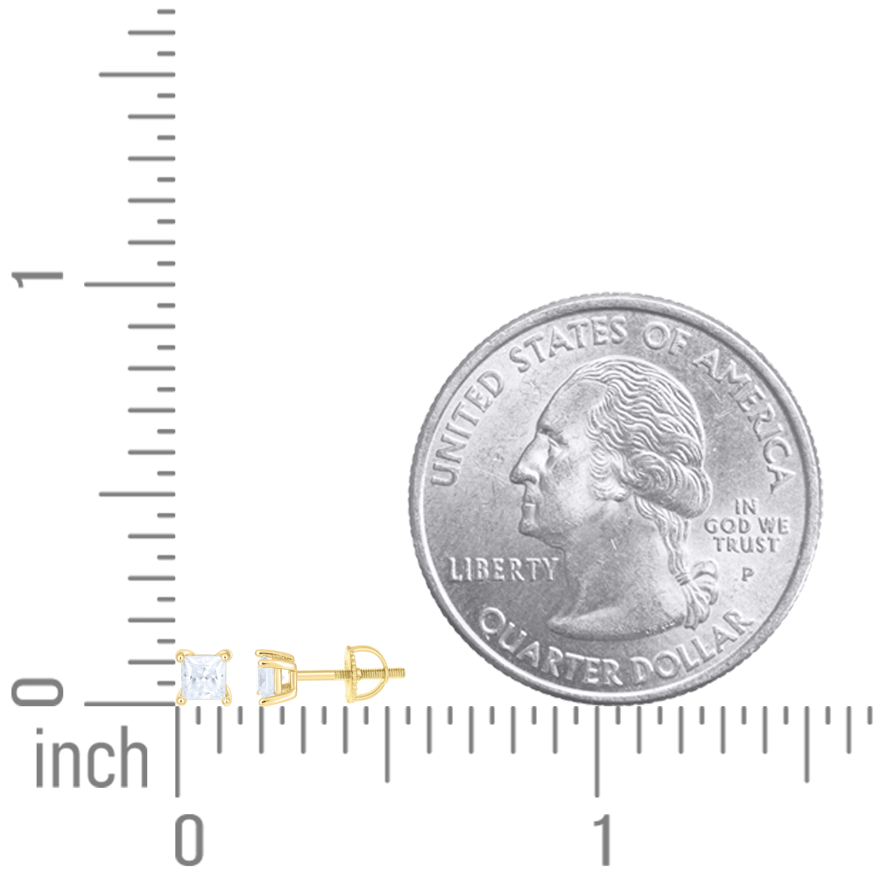 925 Sterling Silver Moissanite Stud Earrings