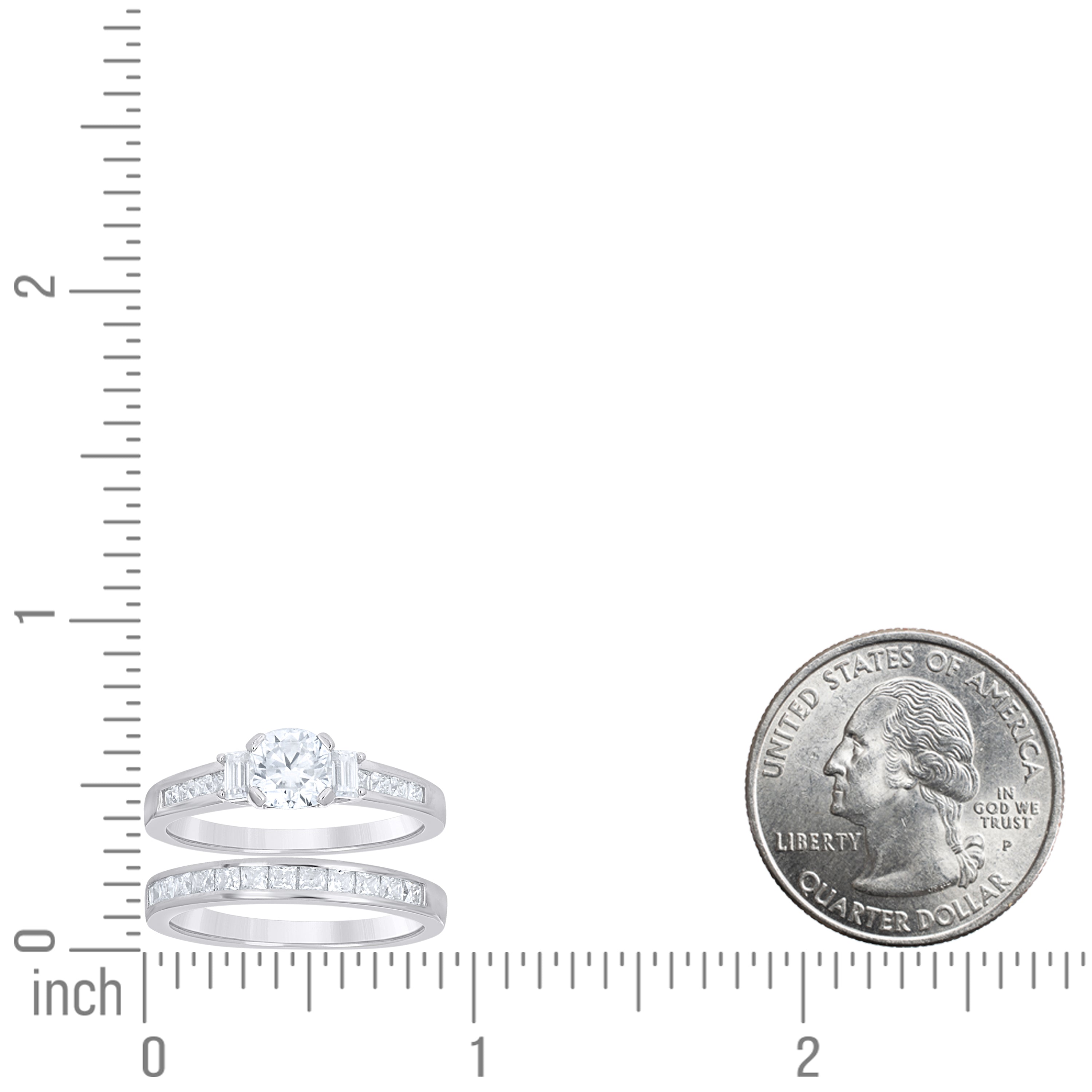 925 Sterling Silver Moissanite Ring