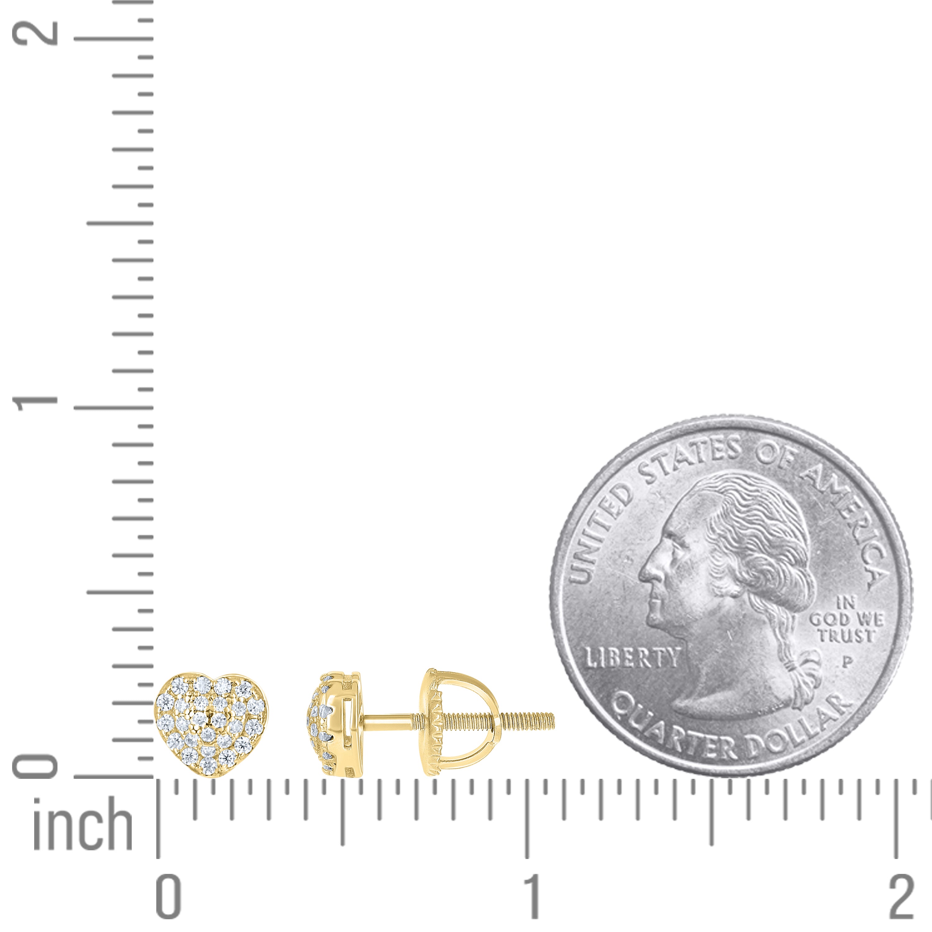 925 Sterling Silver Moissanite Stud Earrings