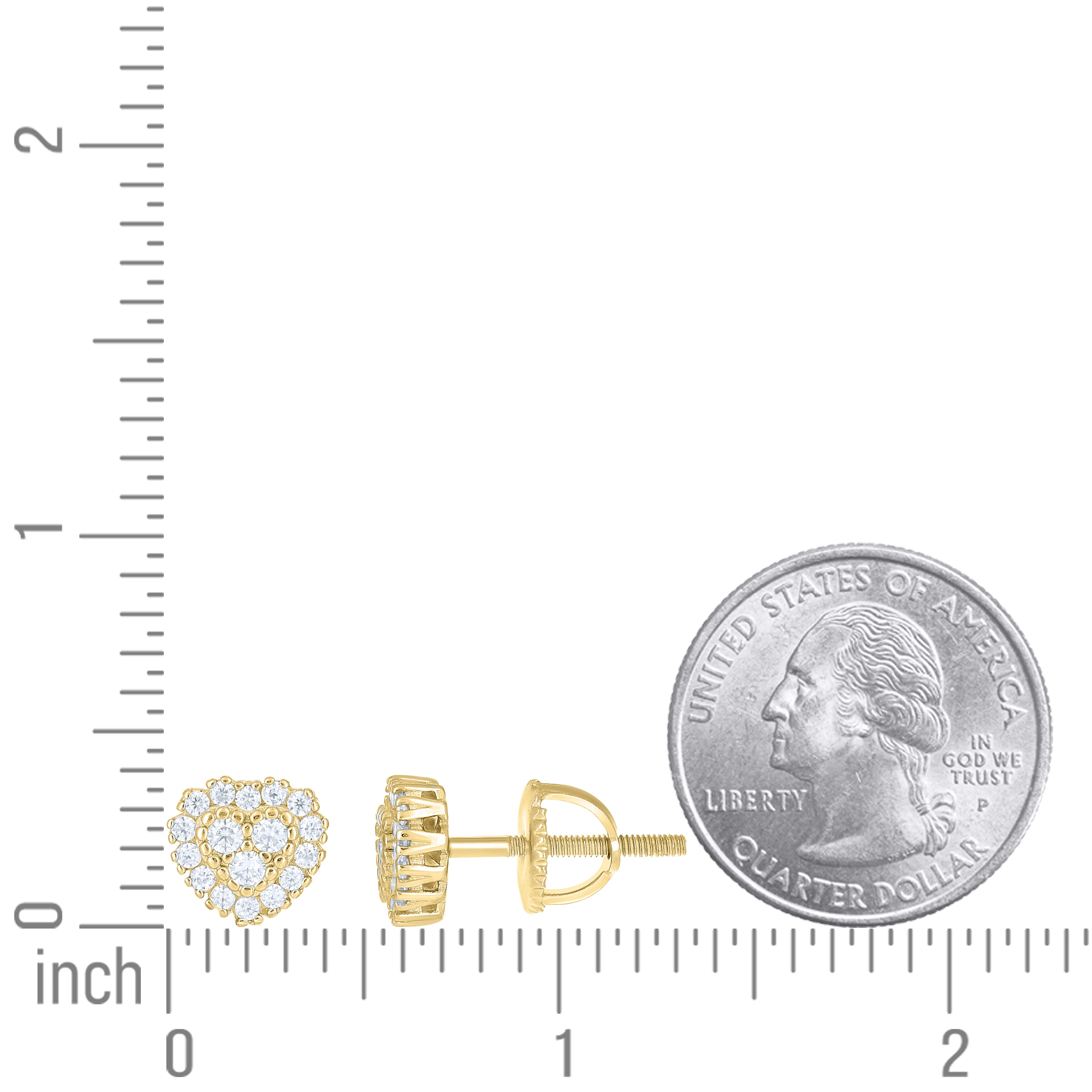 925 Sterling Silver Moissanite Stud Earrings