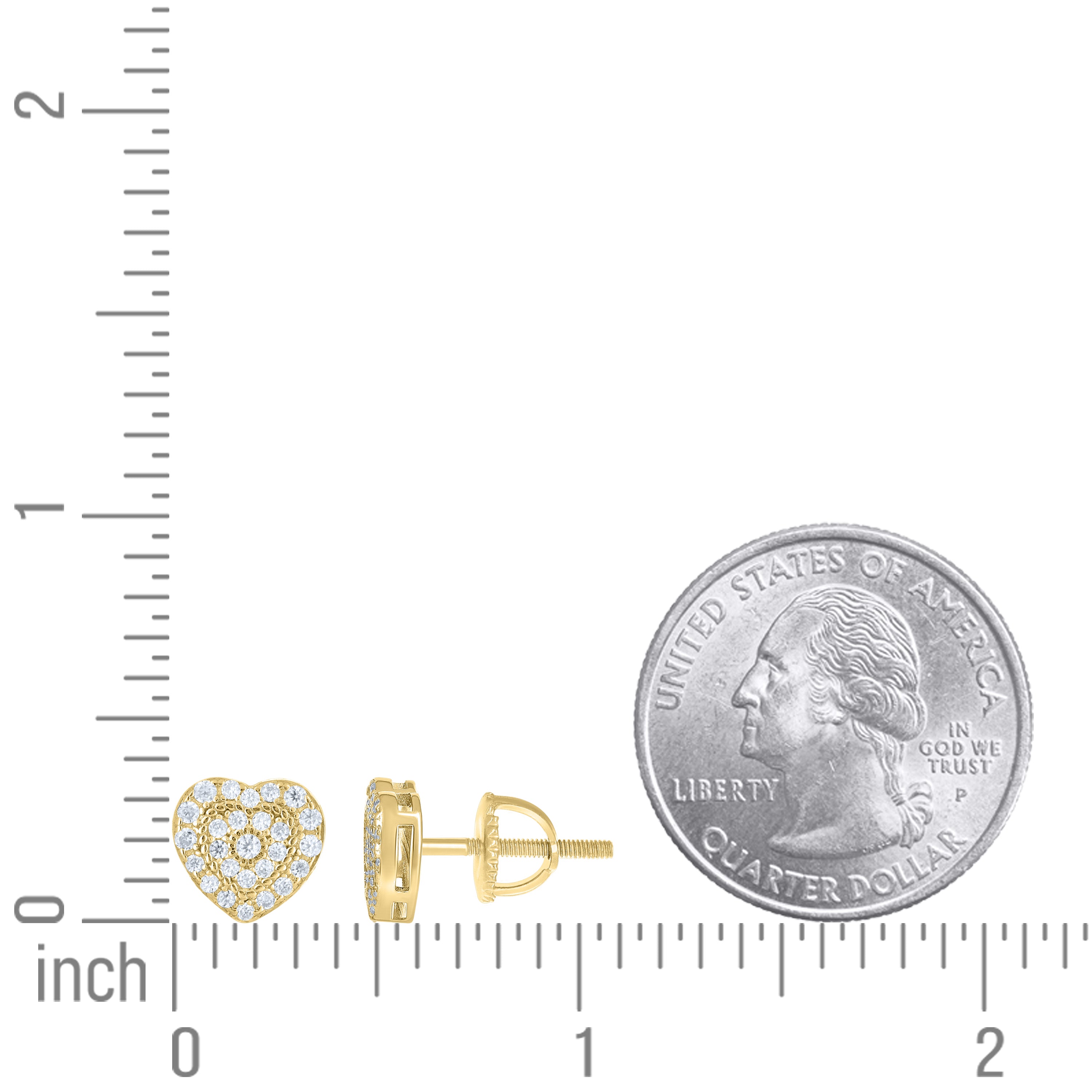 925 Sterling Silver Moissanite Stud Earrings