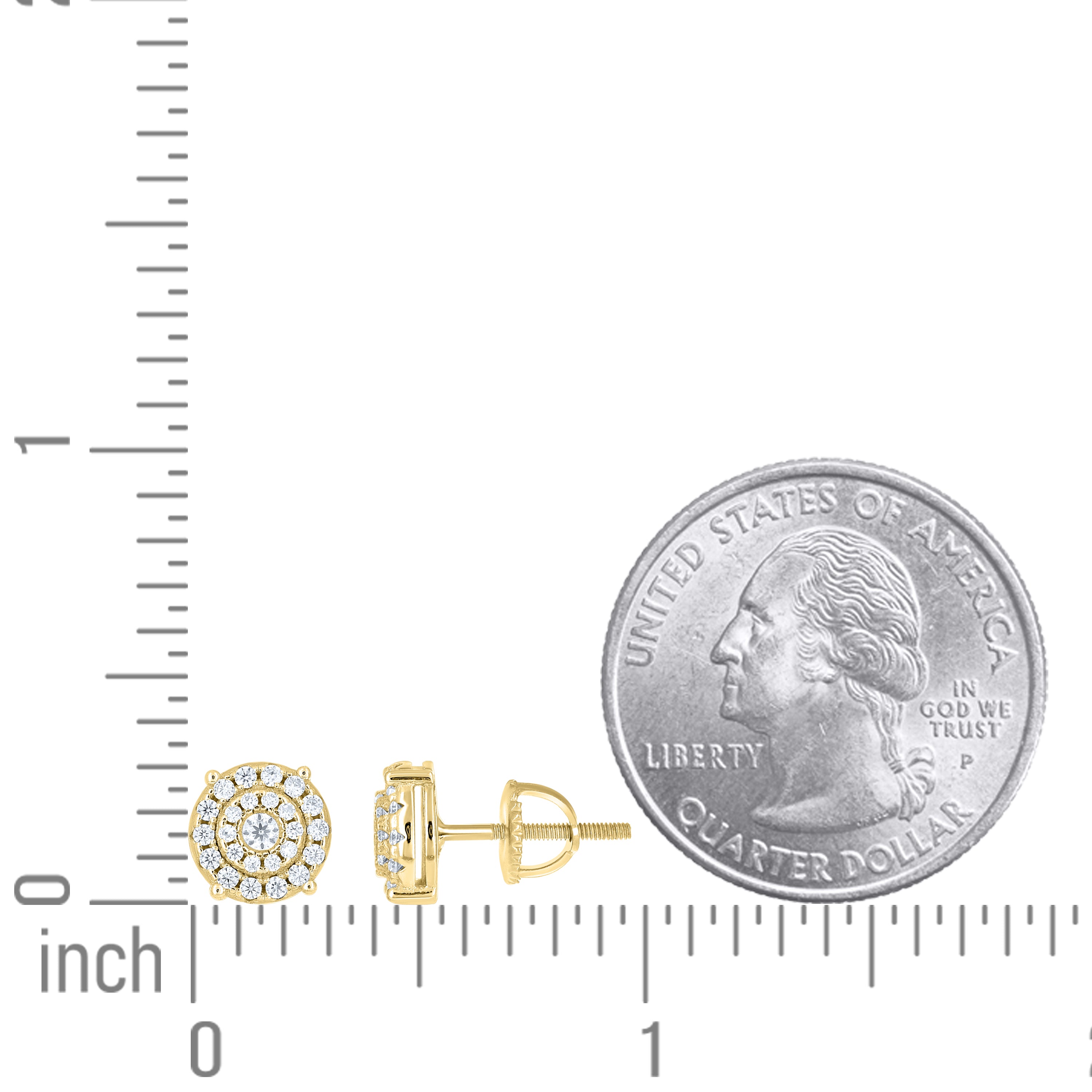 925 Sterling Silver Moissanite Stud Earrings