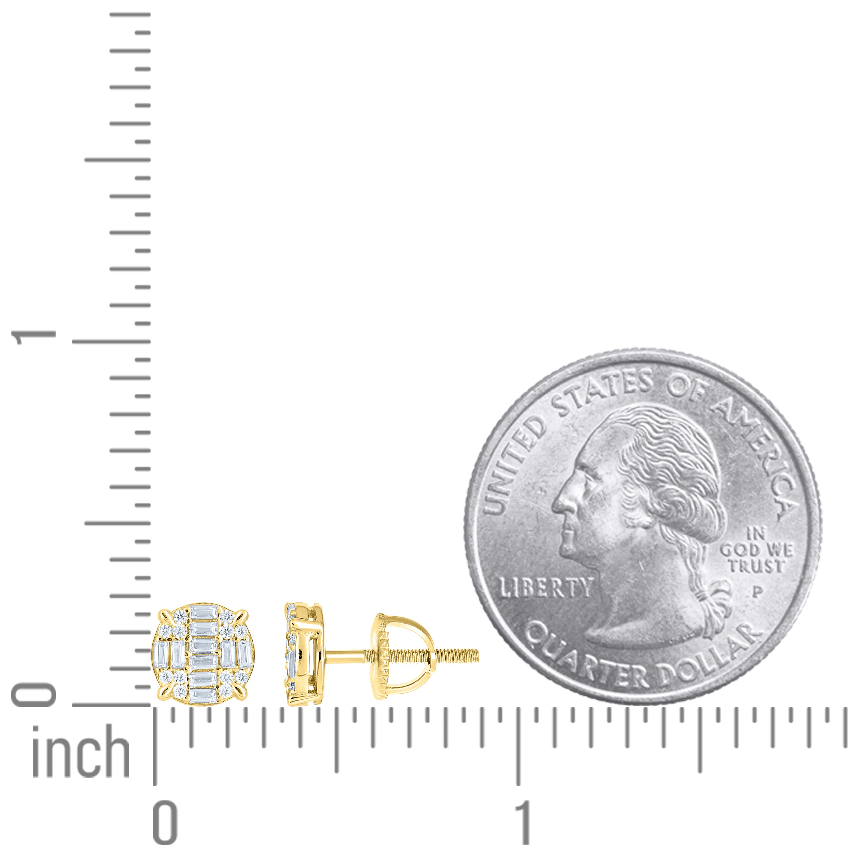 925 Sterling Silver Moissanite Stud Earrings