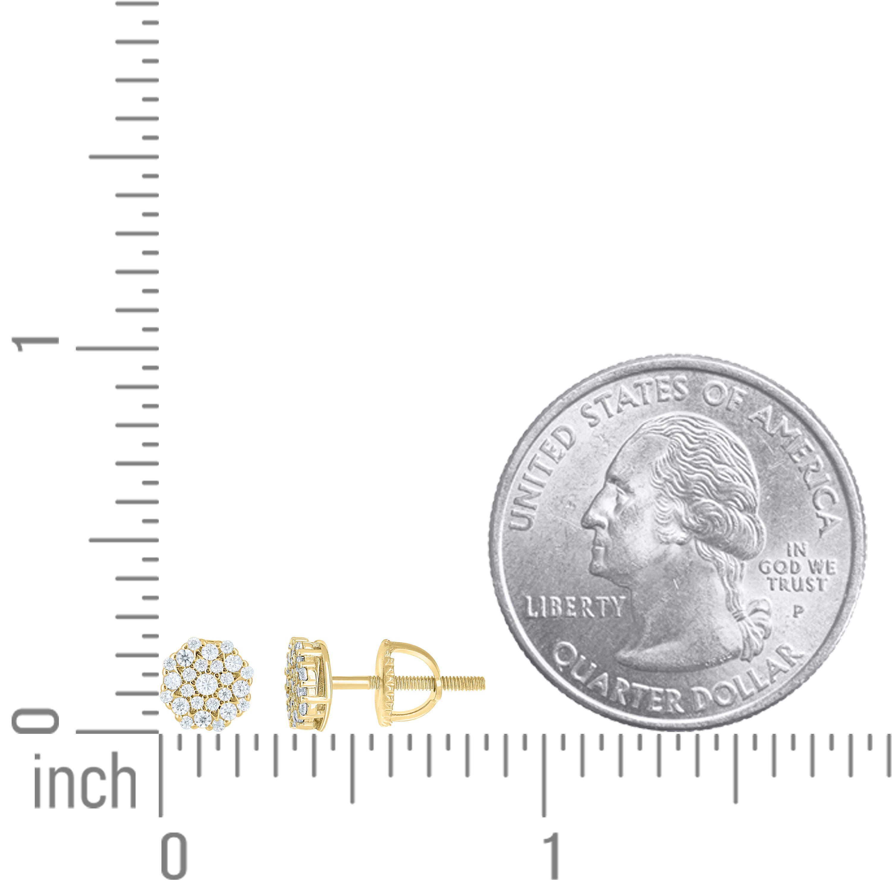 925 Sterling Silver Moissanite Stud Earrings