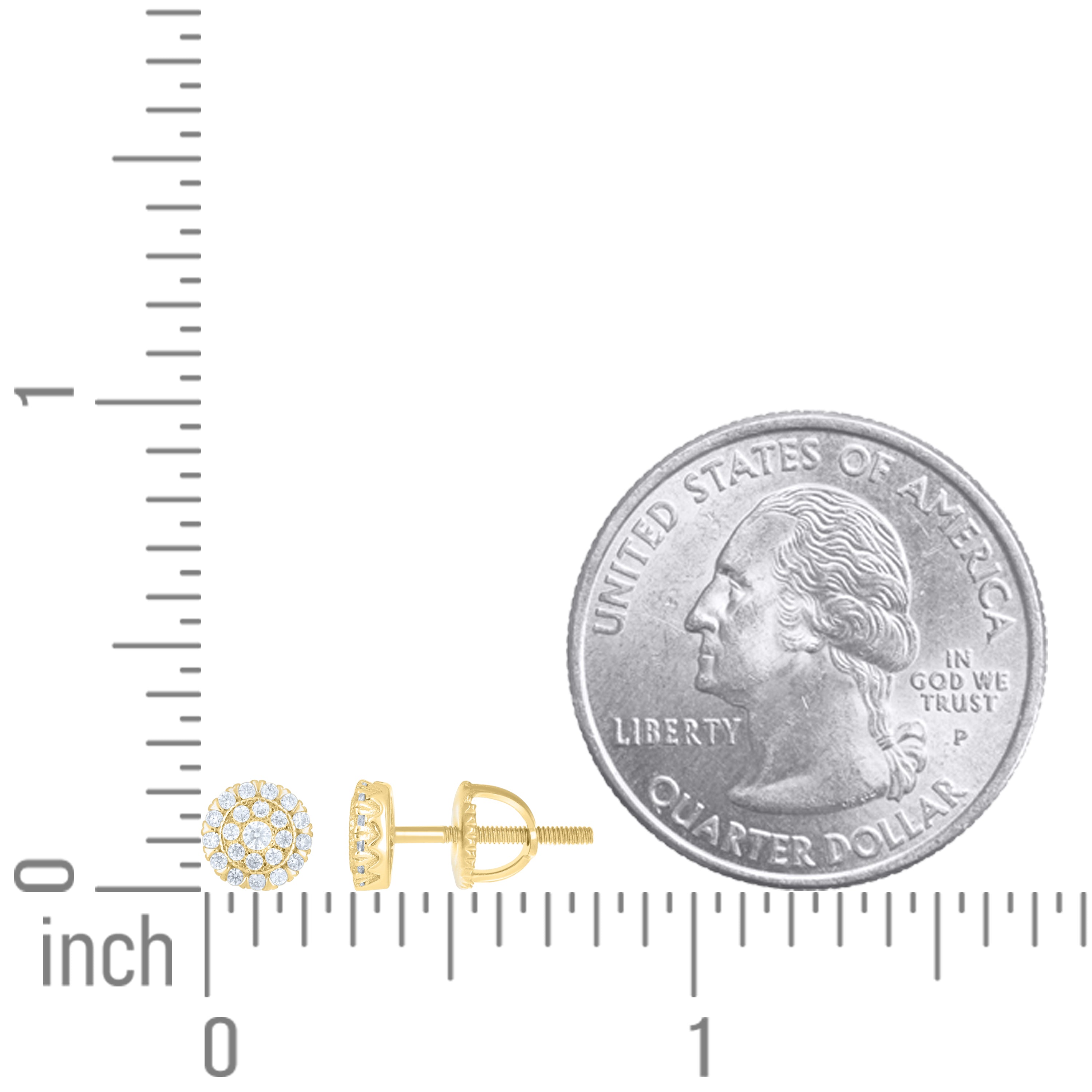 925 Sterling Silver Moissanite Stud Earrings