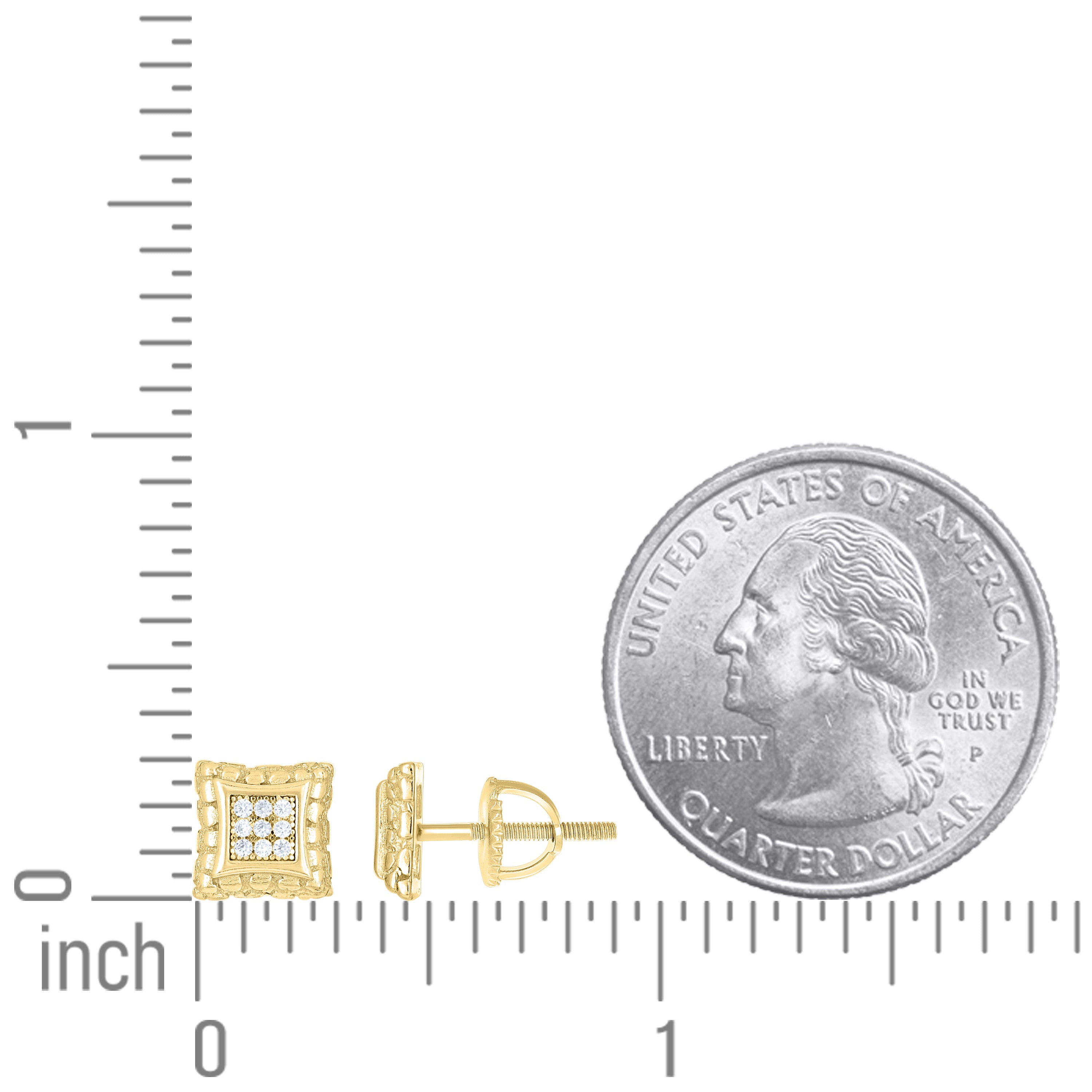 925 Sterling Silver Moissanite Stud Earrings