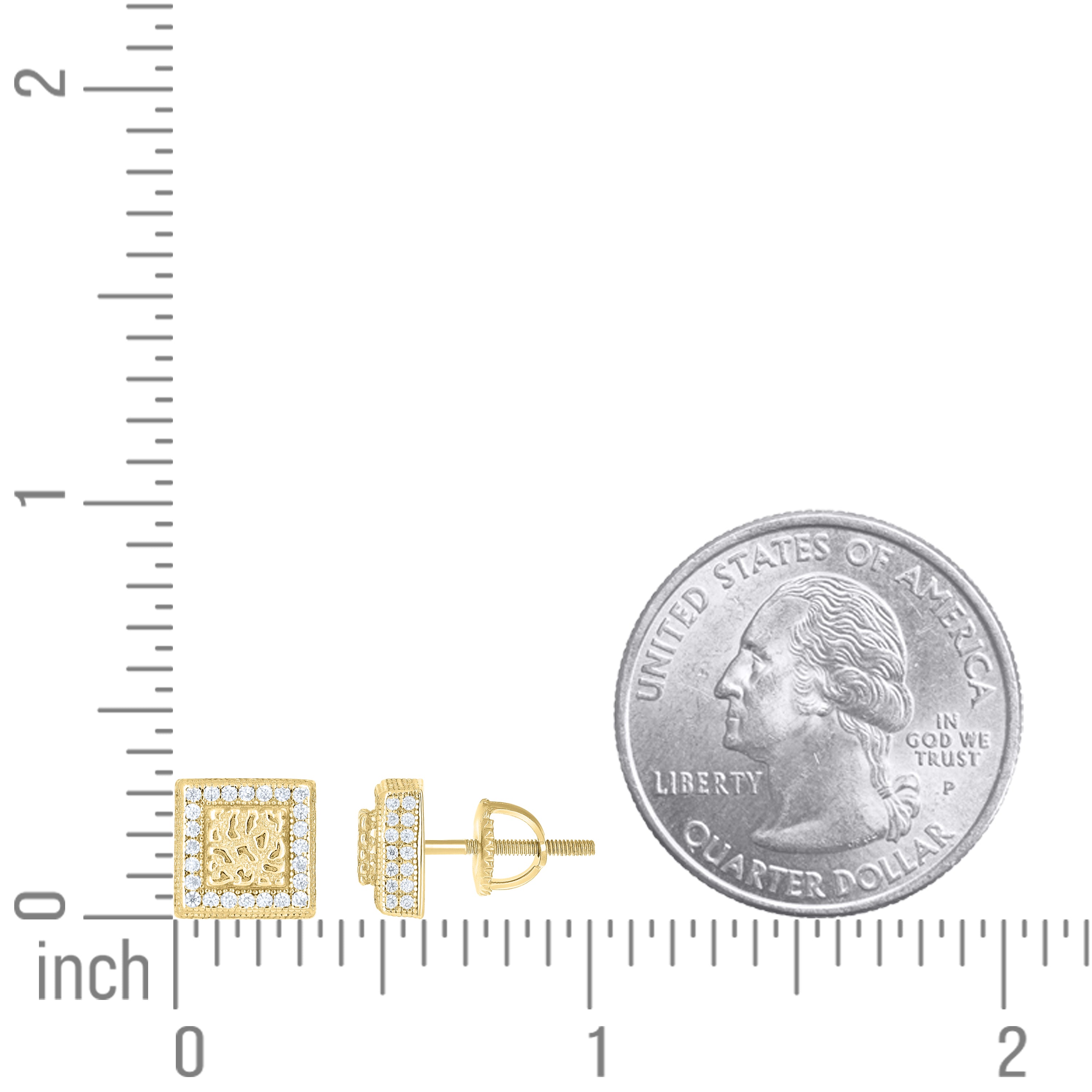 925 Sterling Silver Moissanite Stud Earrings