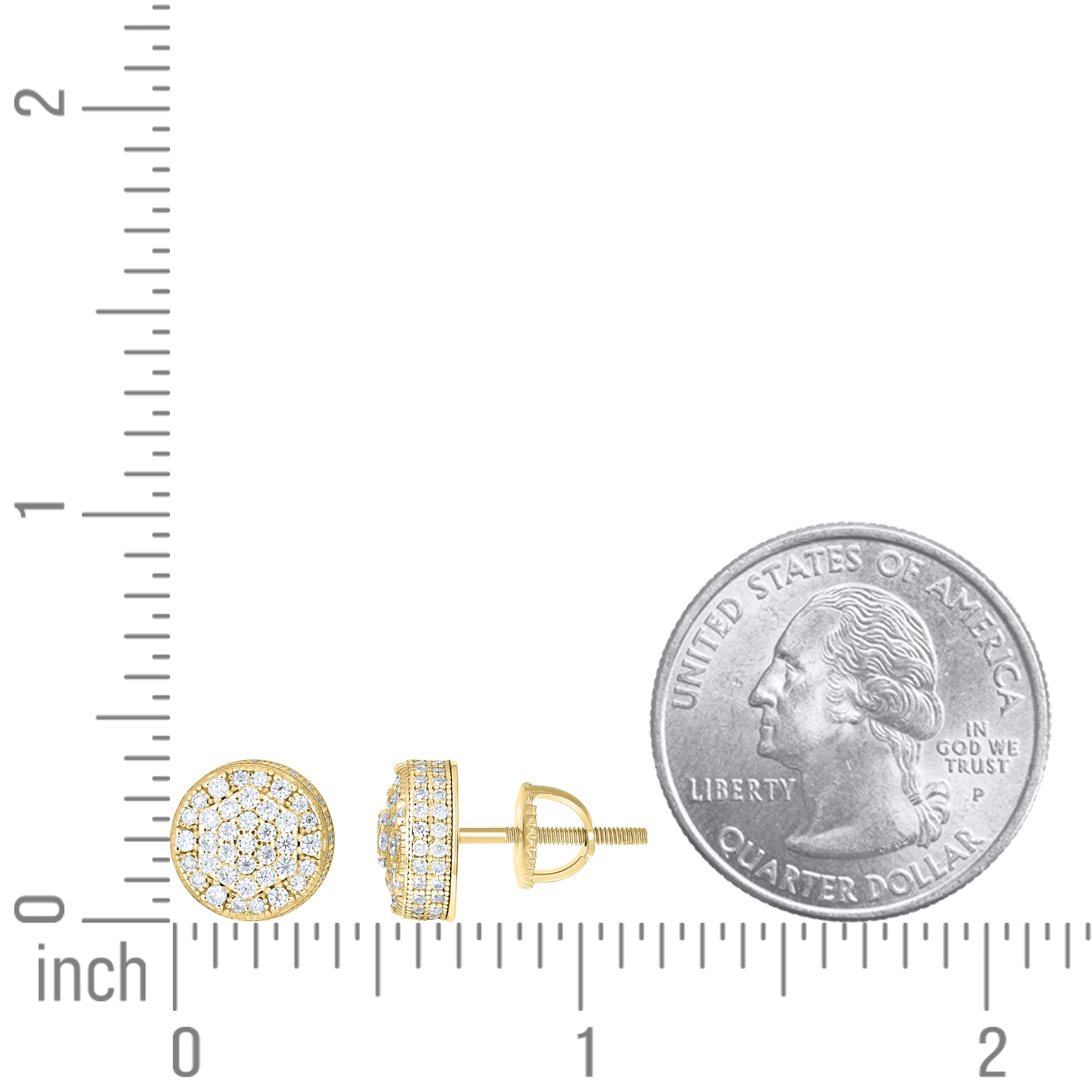 925 Sterling Silver Moissanite Stud Earrings