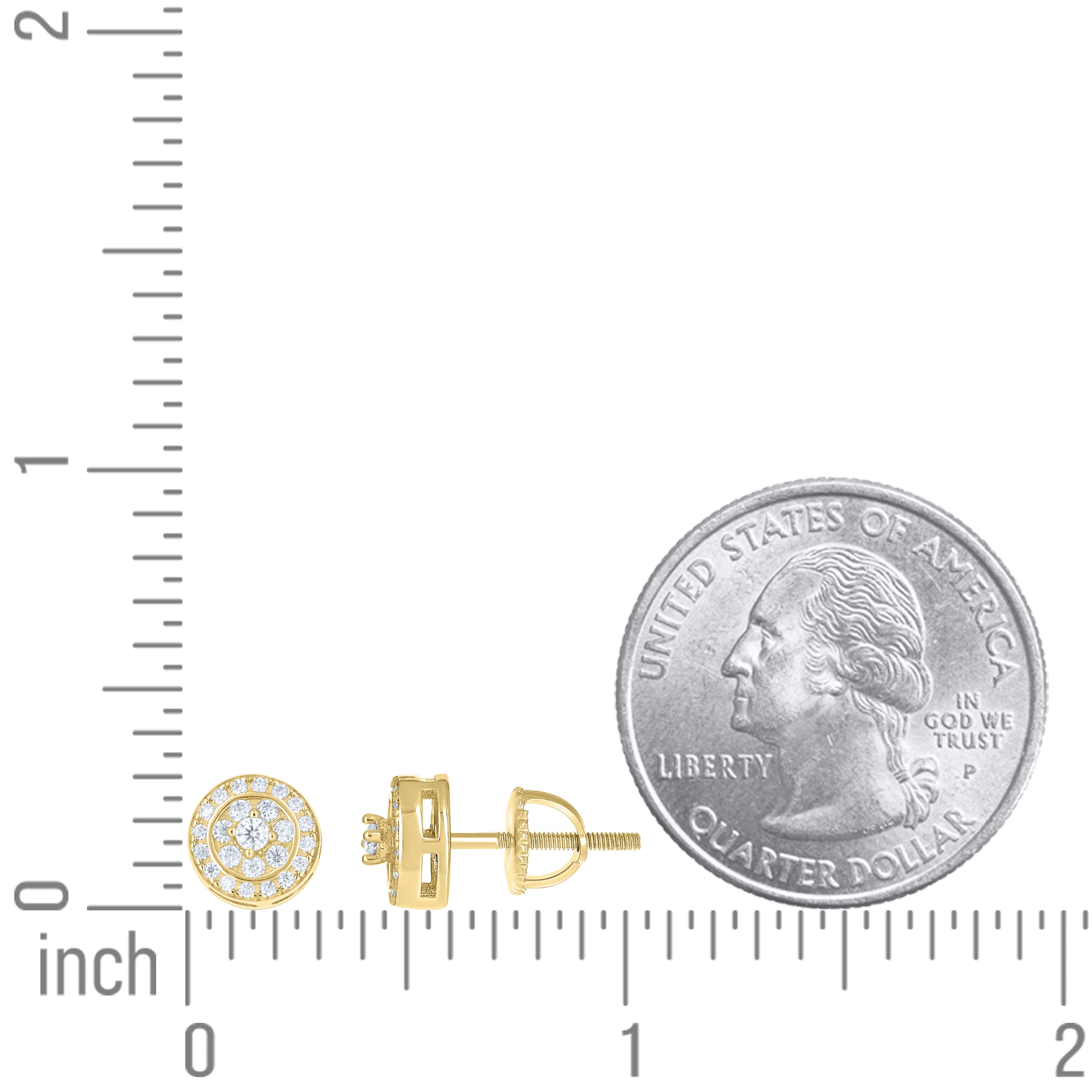 925 Sterling Silver Moissanite Stud Earrings