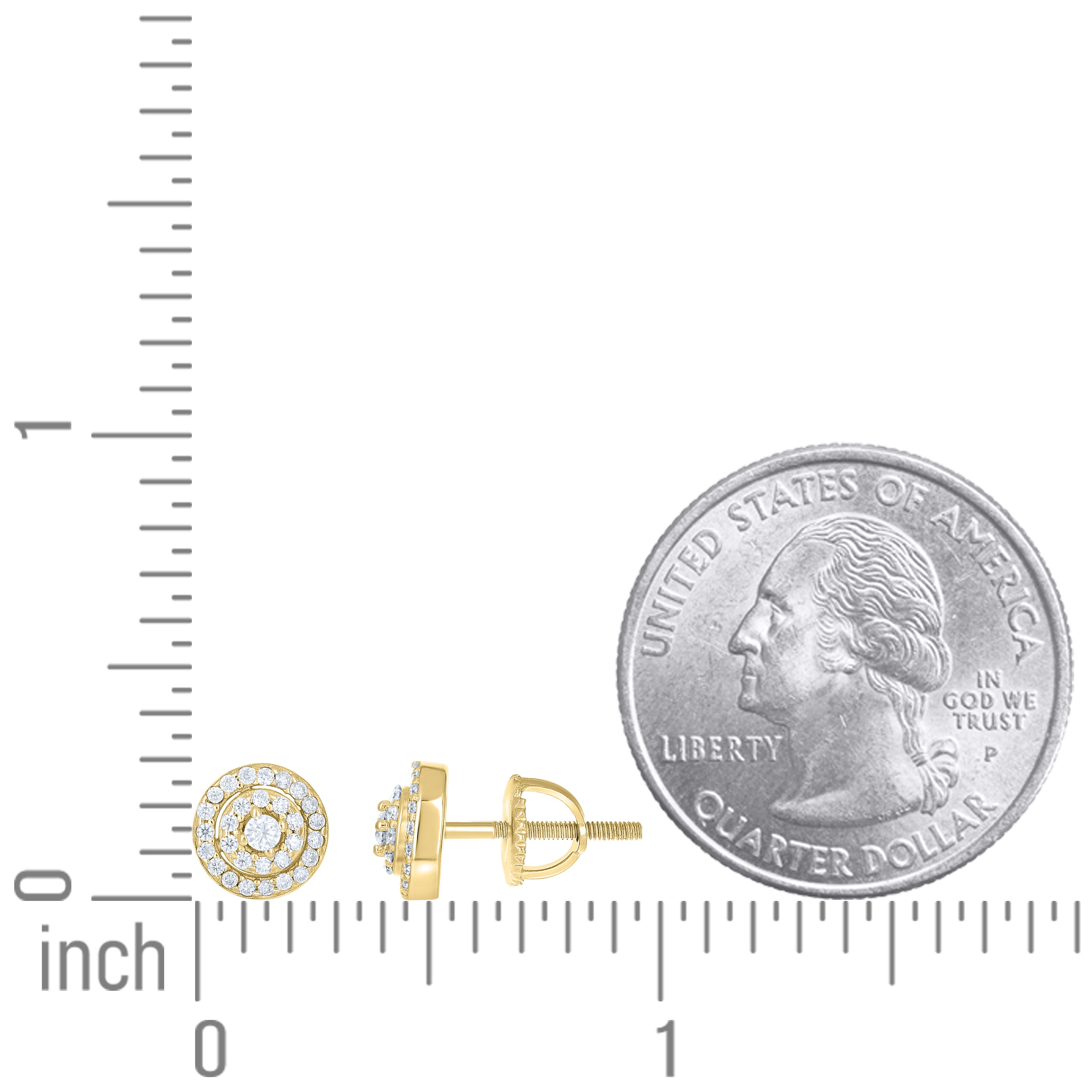 925 Sterling Silver Moissanite Stud Earrings