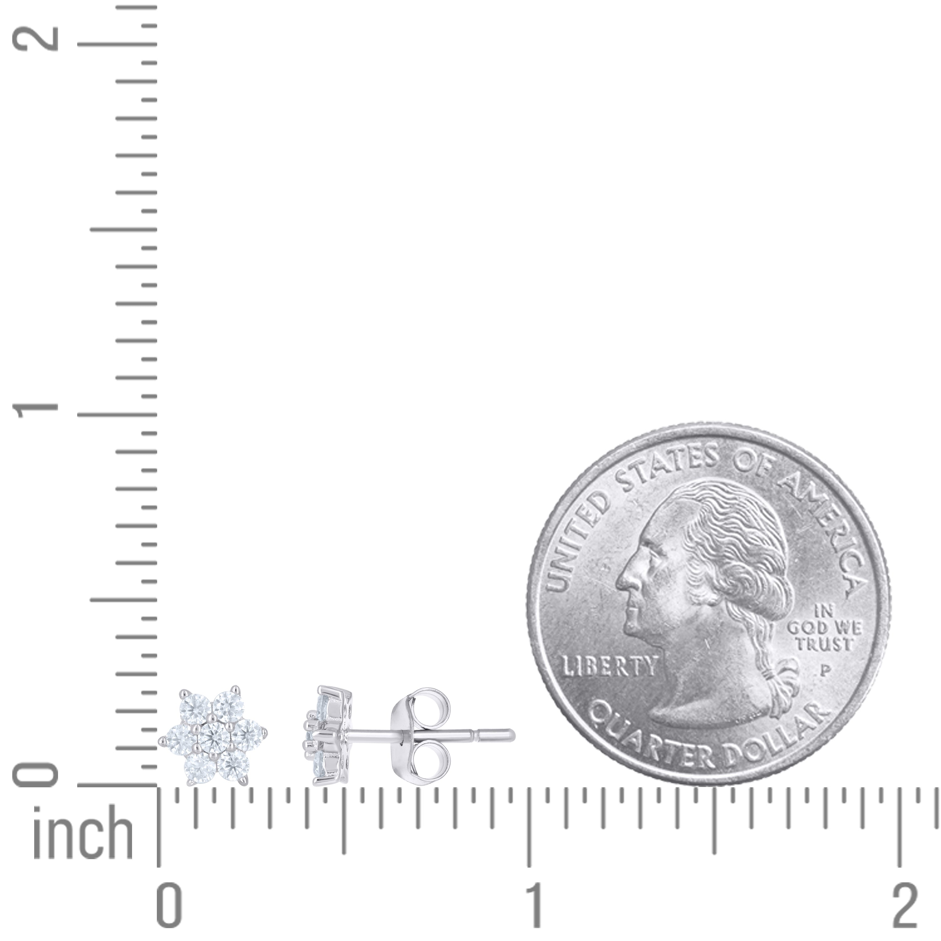 925 Sterling Silver Moissanite Earrings