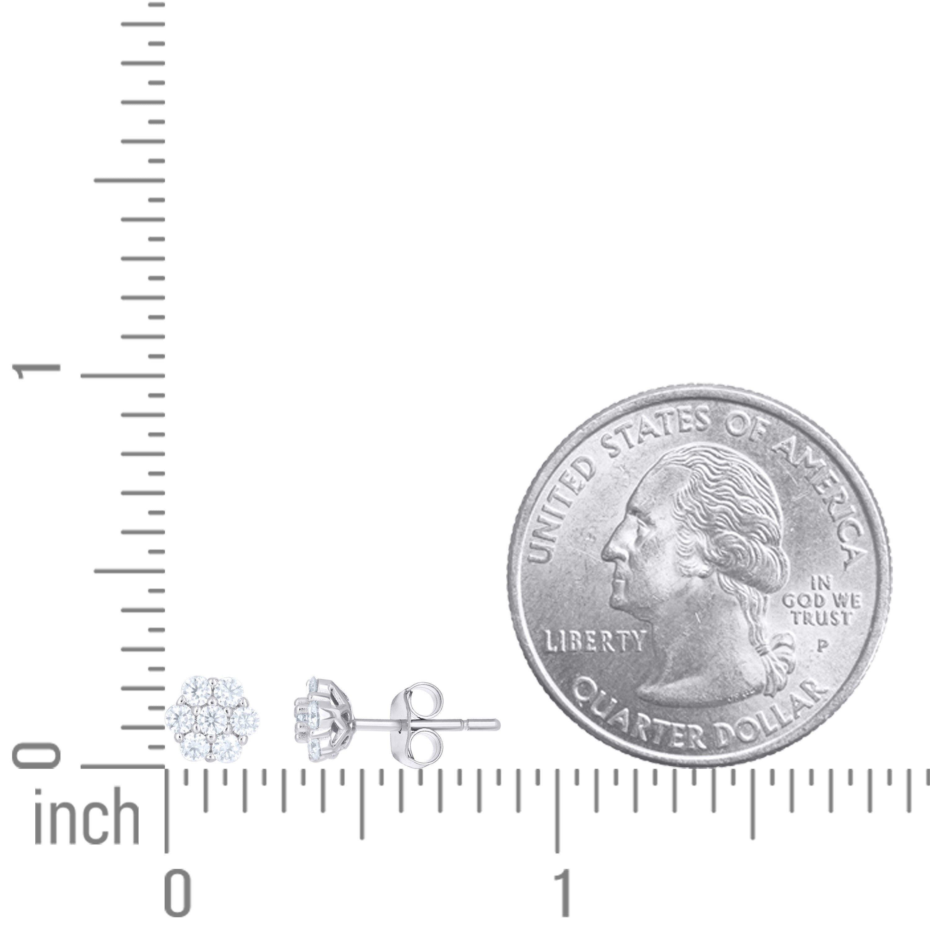 925 Sterling Silver Moissanite Earrings