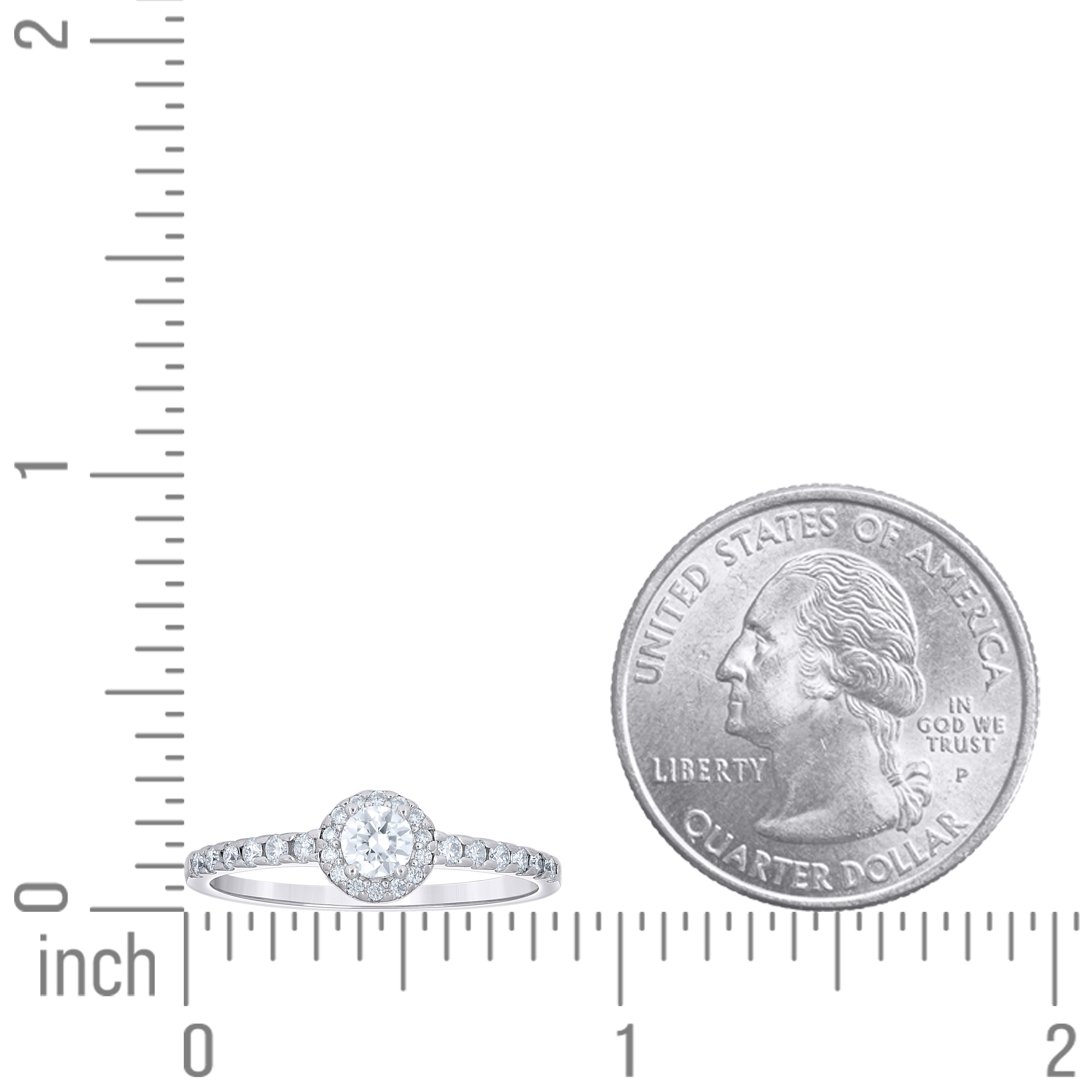 925 Sterling Silver Moissanite Ring