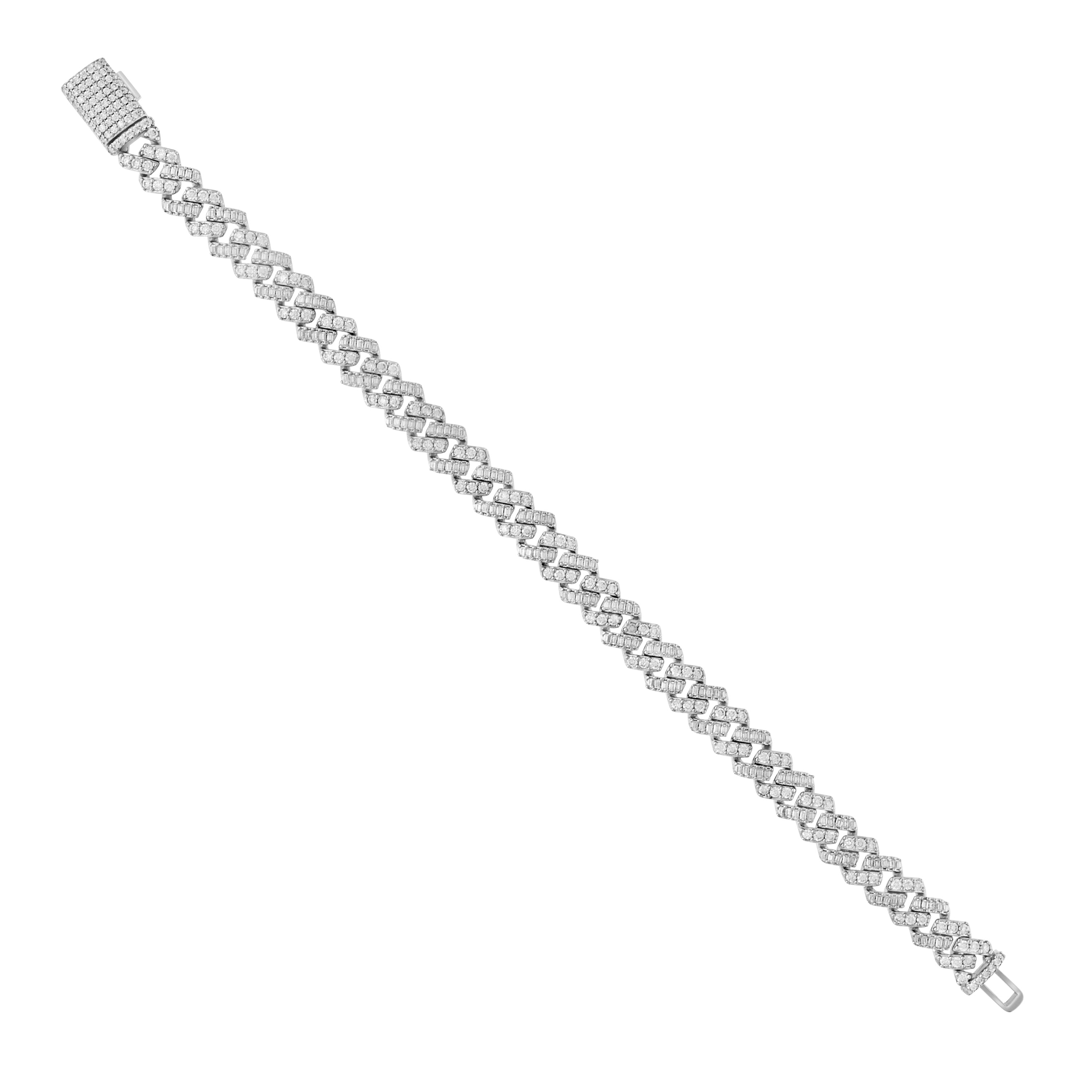 925 Sterling Silver Moissanite Chain 8mm