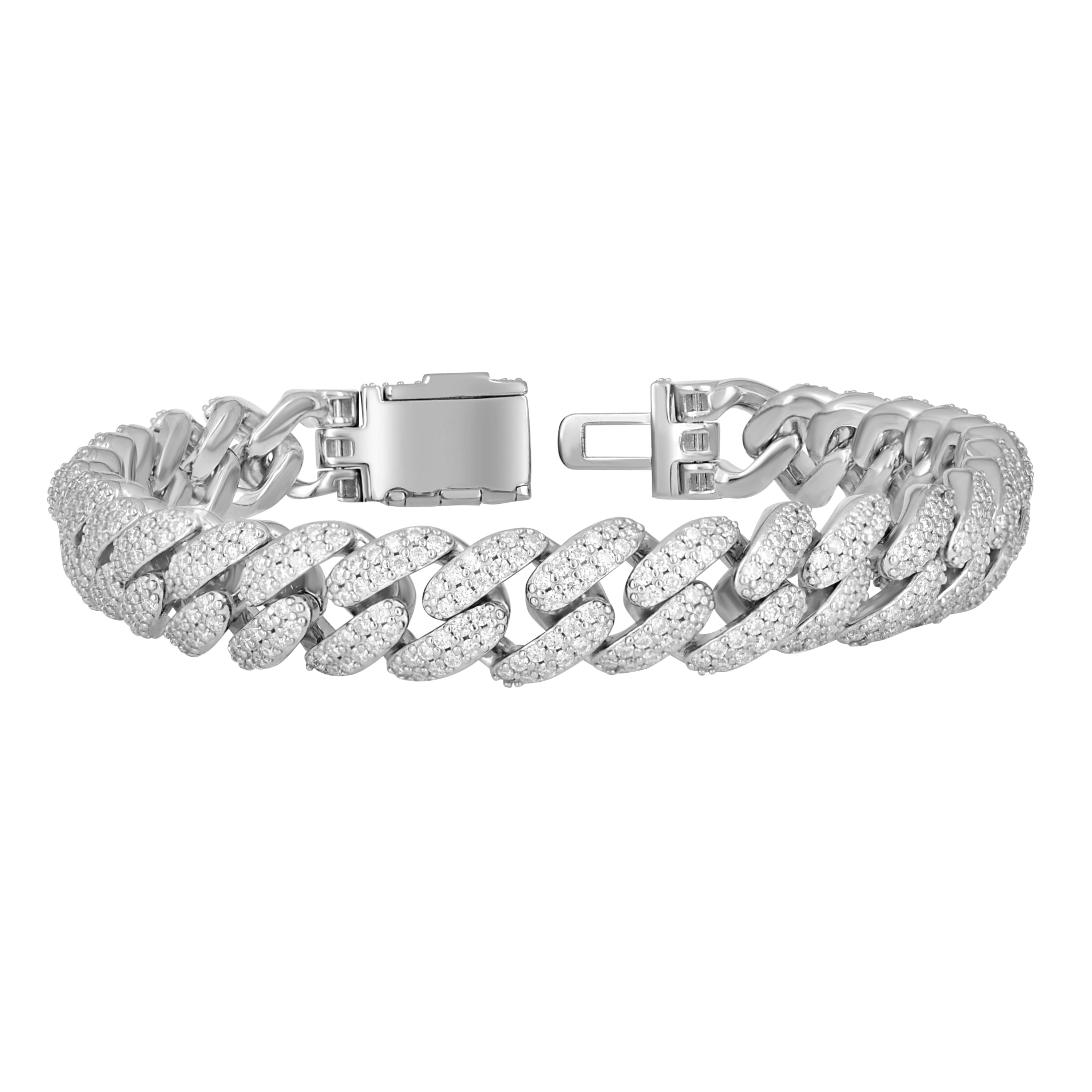 925 Sterling Silver Moissanite Chain 8mm