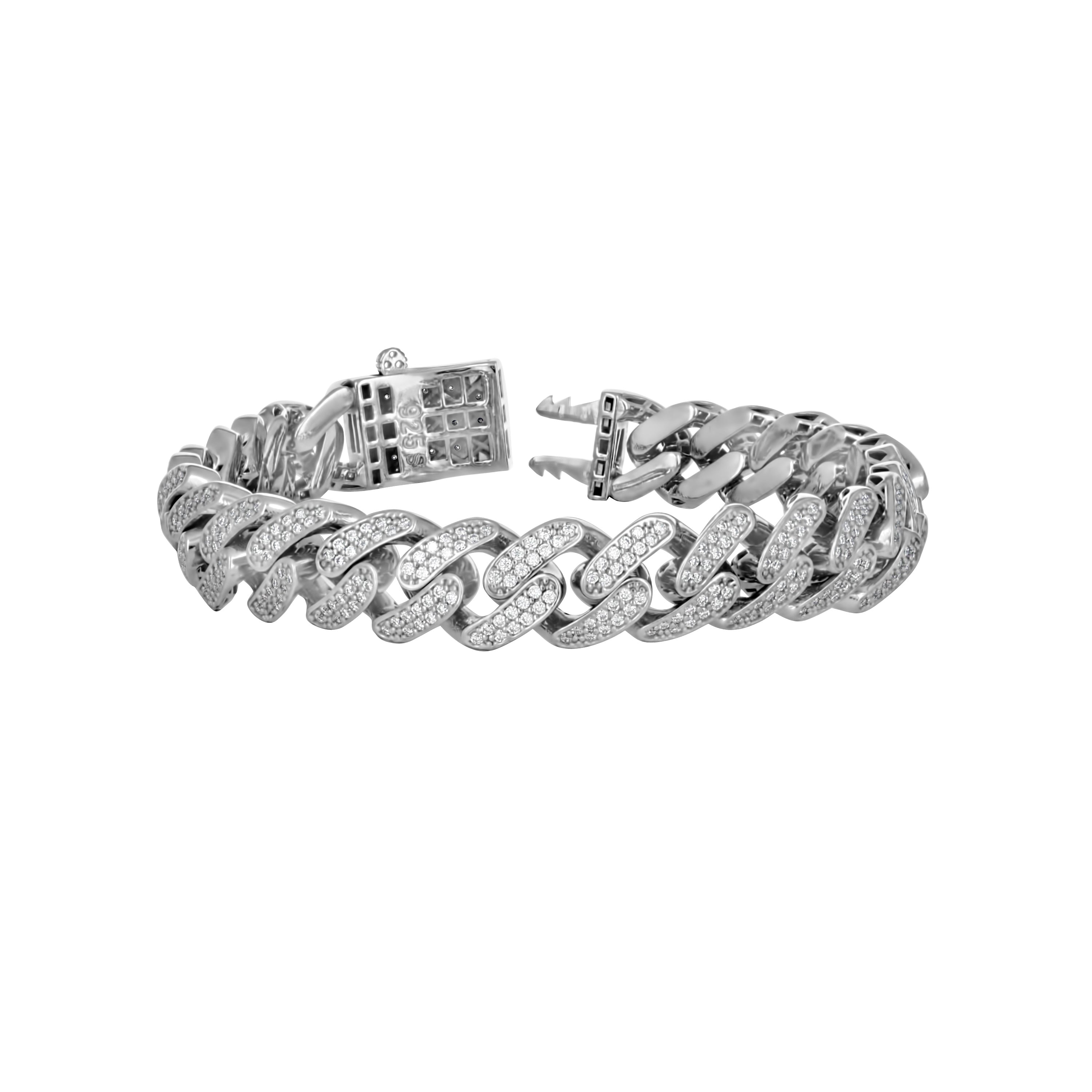 925 Sterling Silver Moissanite Chain 11mm