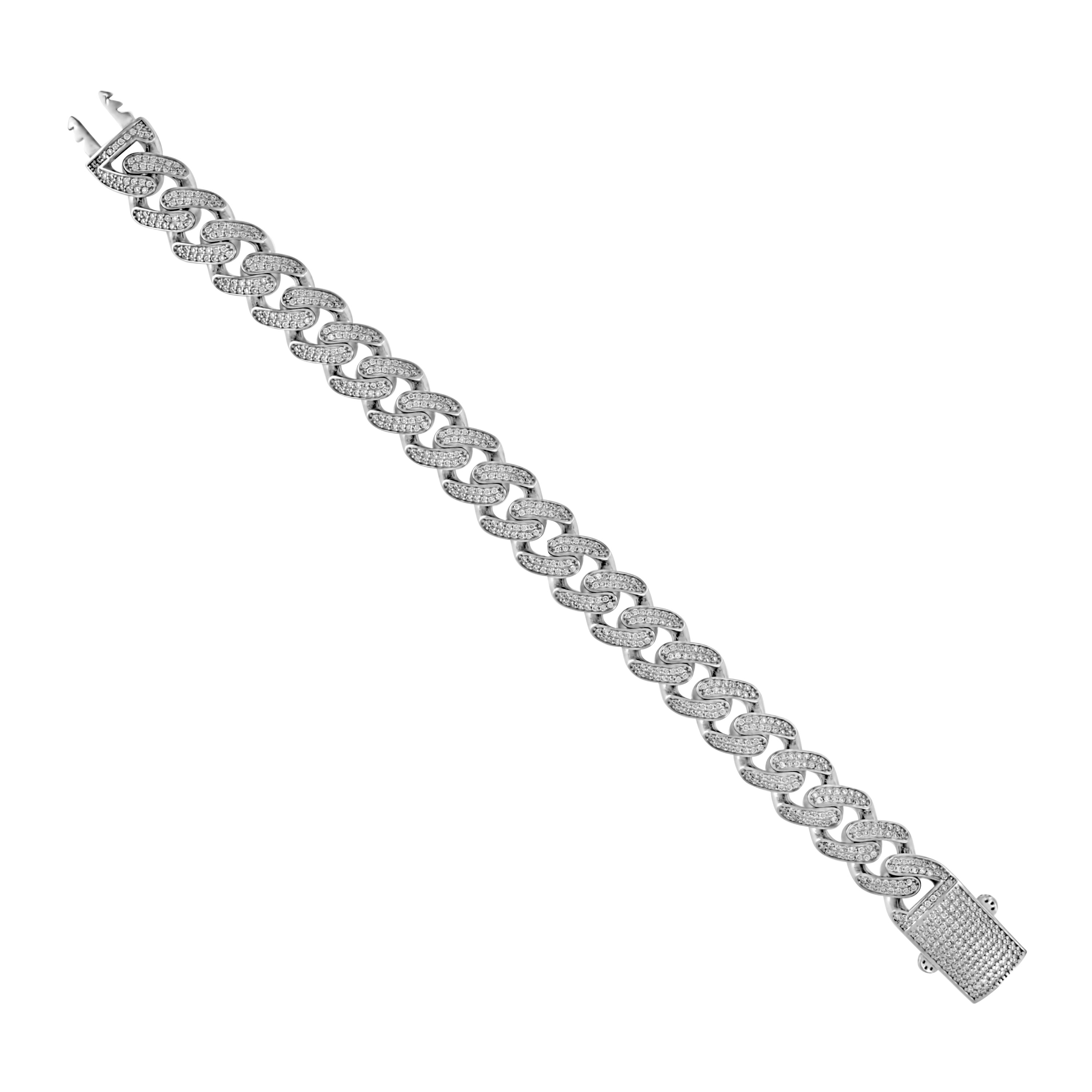 925 Sterling Silver Moissanite Chain 11mm