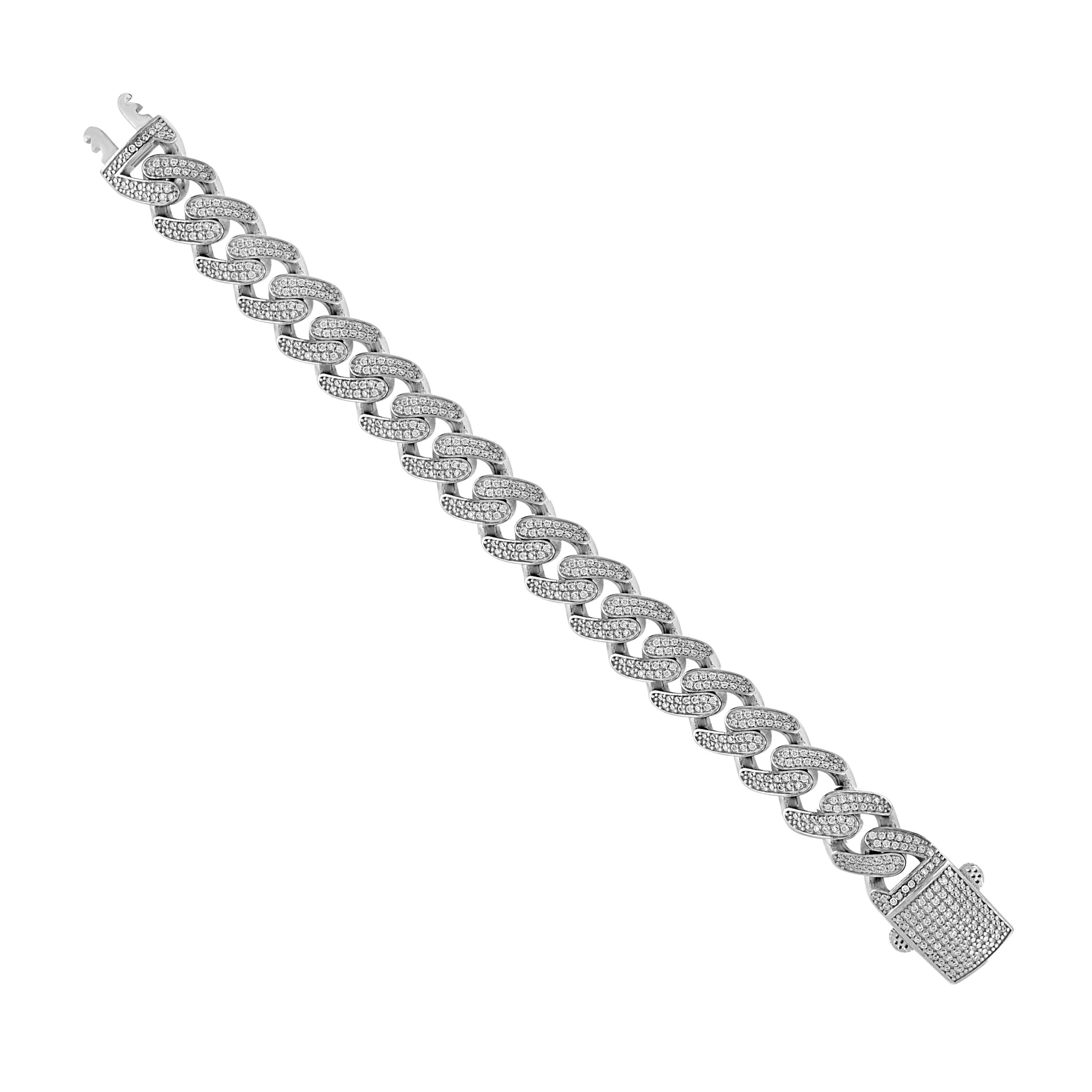 925 Sterling Silver Moissanite Chain 11mm