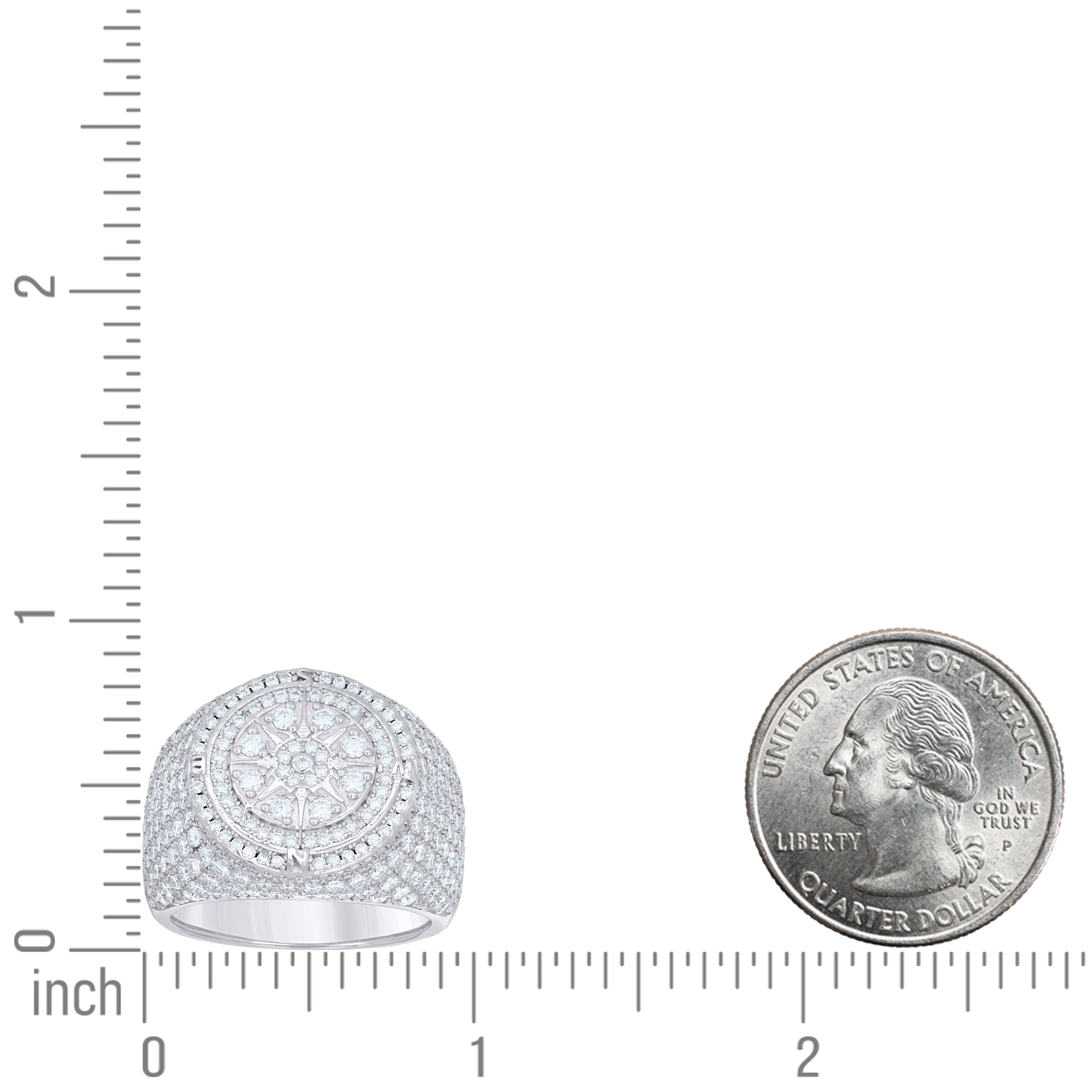 925 Sterling Silver Moissanite Ring