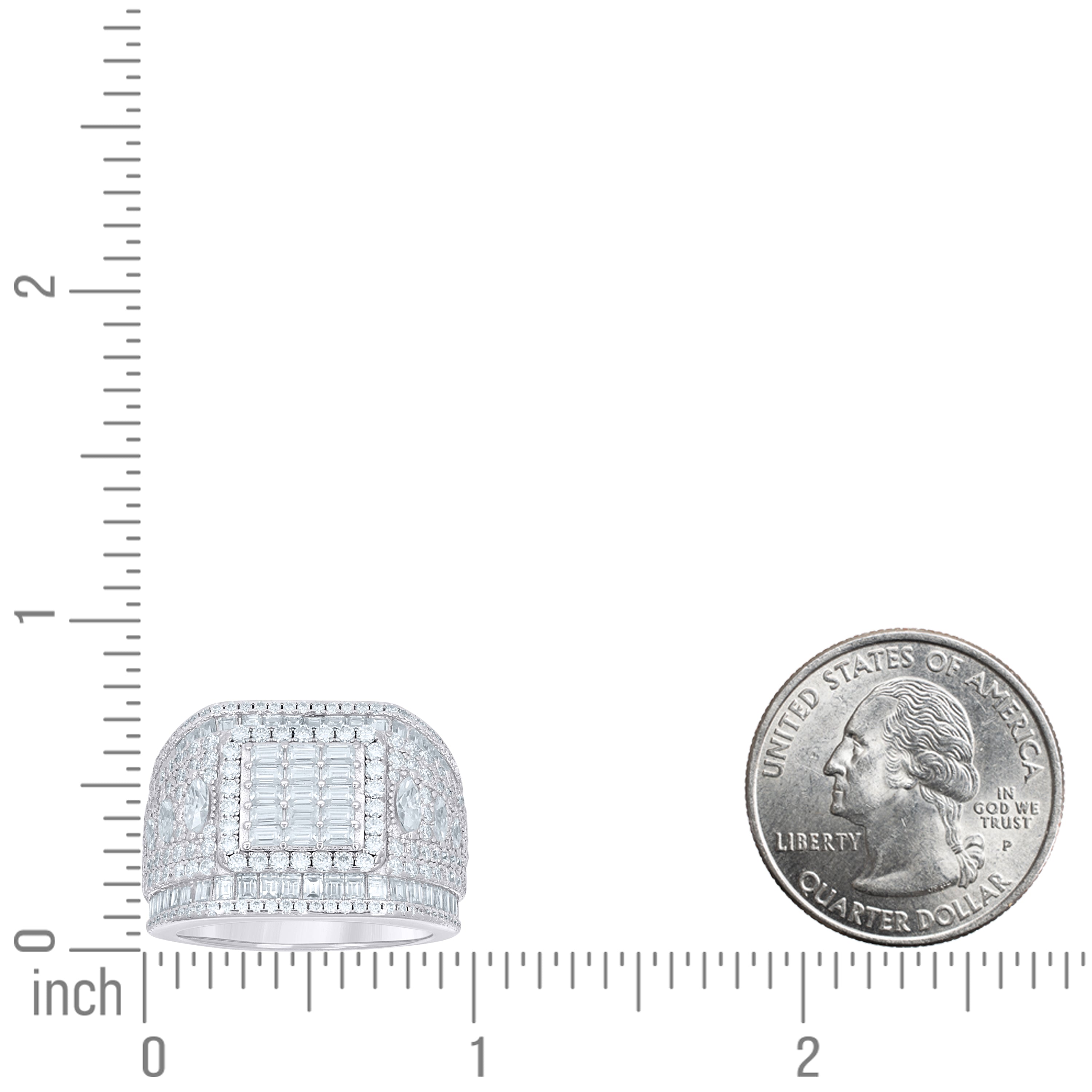 925 Sterling Silver Moissanite Ring