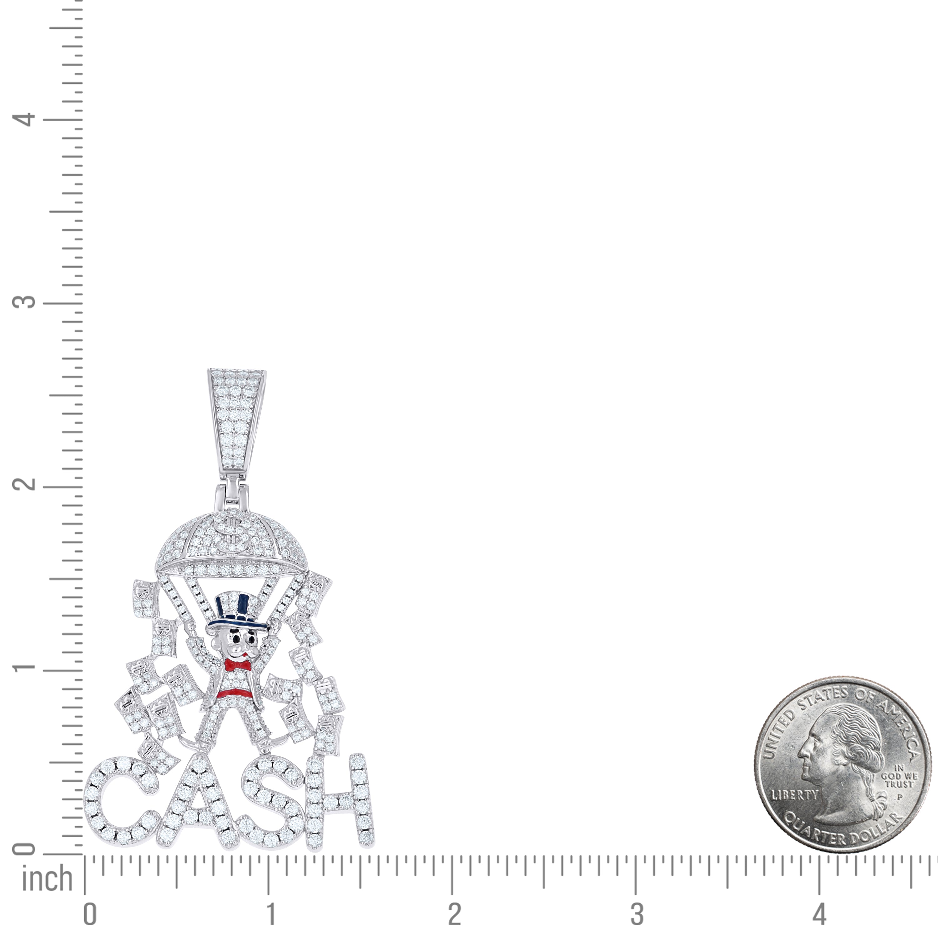 925 Sterling Silver Moissanite Pendant