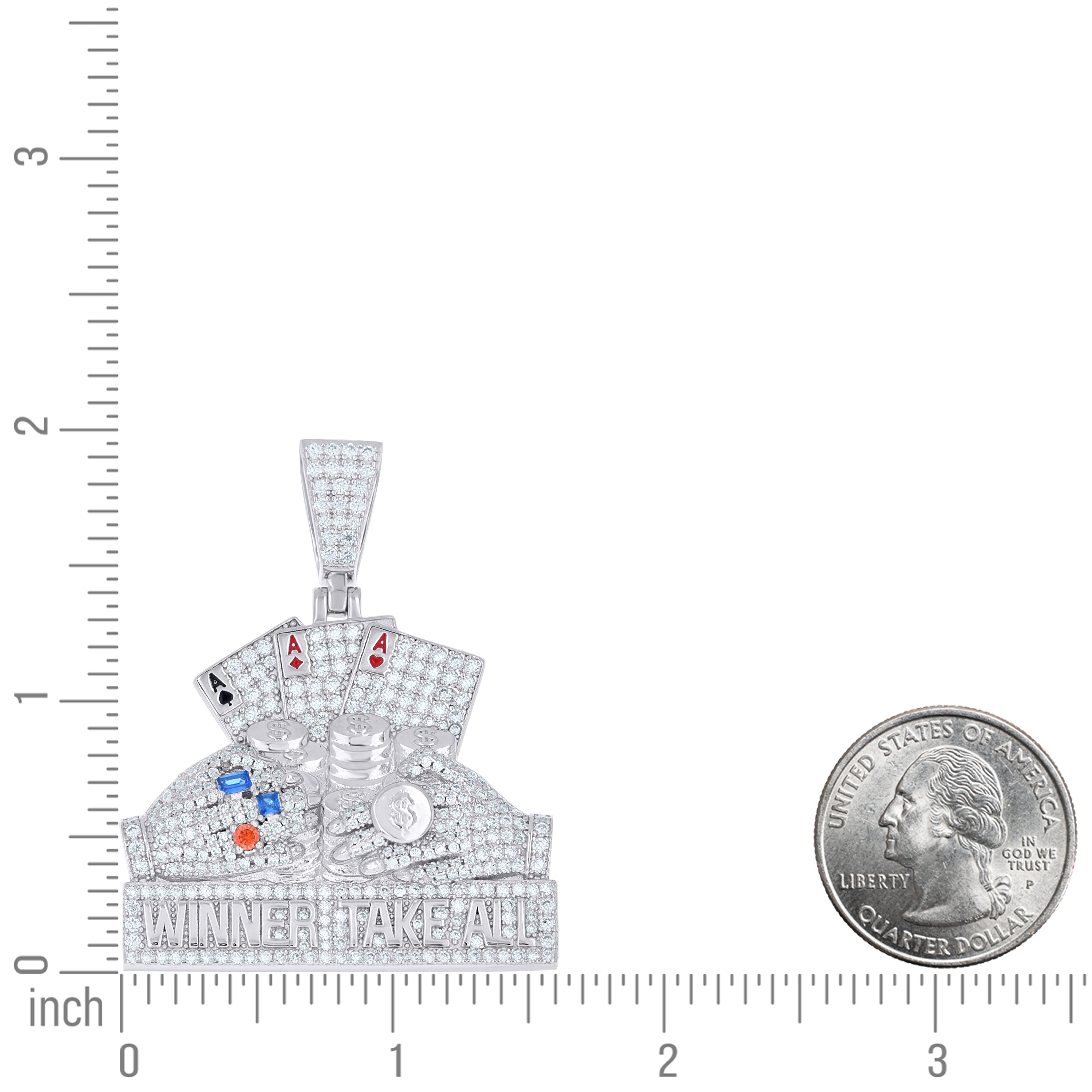 925 Sterling Silver Moissanite Pendant