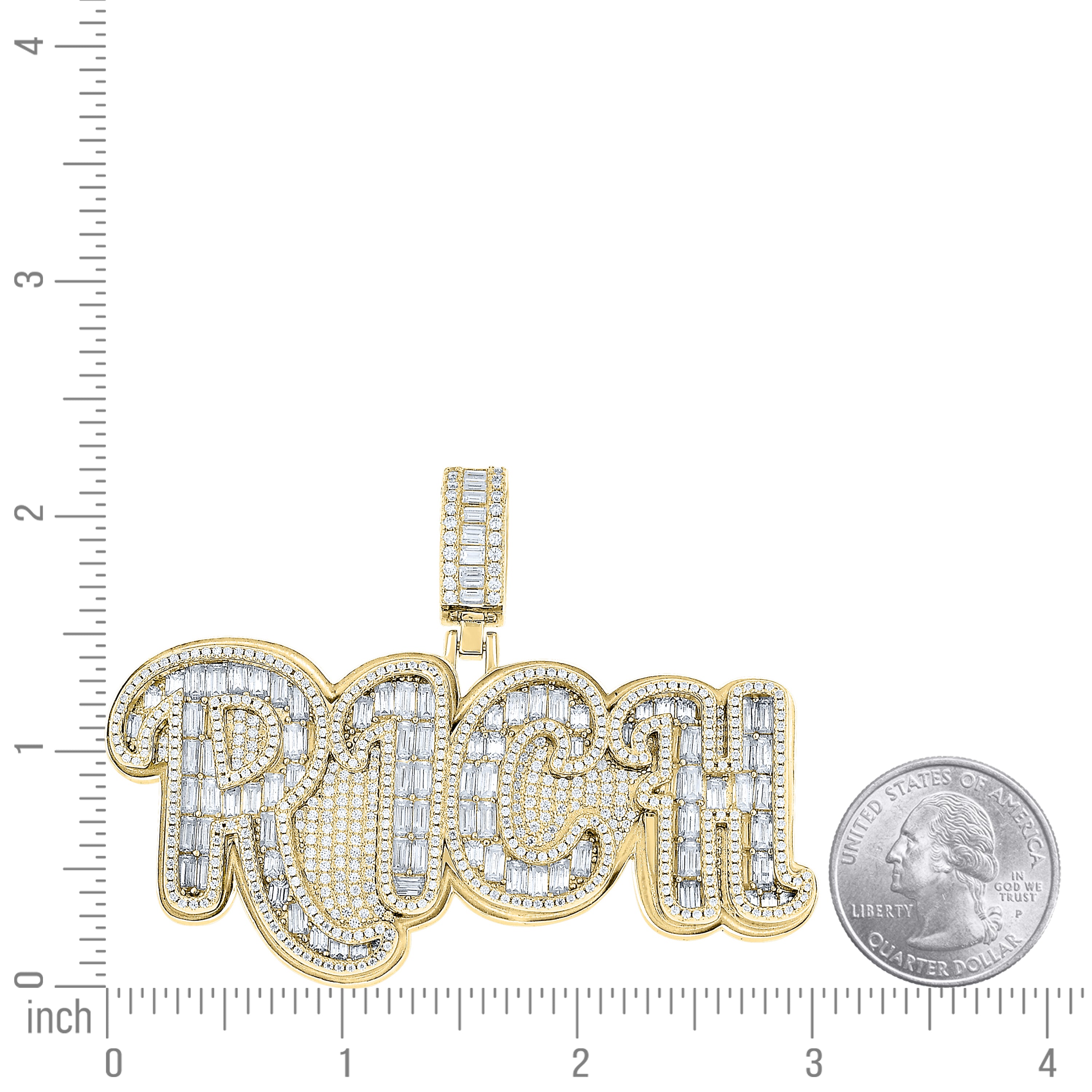 925 Sterling Silver Moissanite Pendant