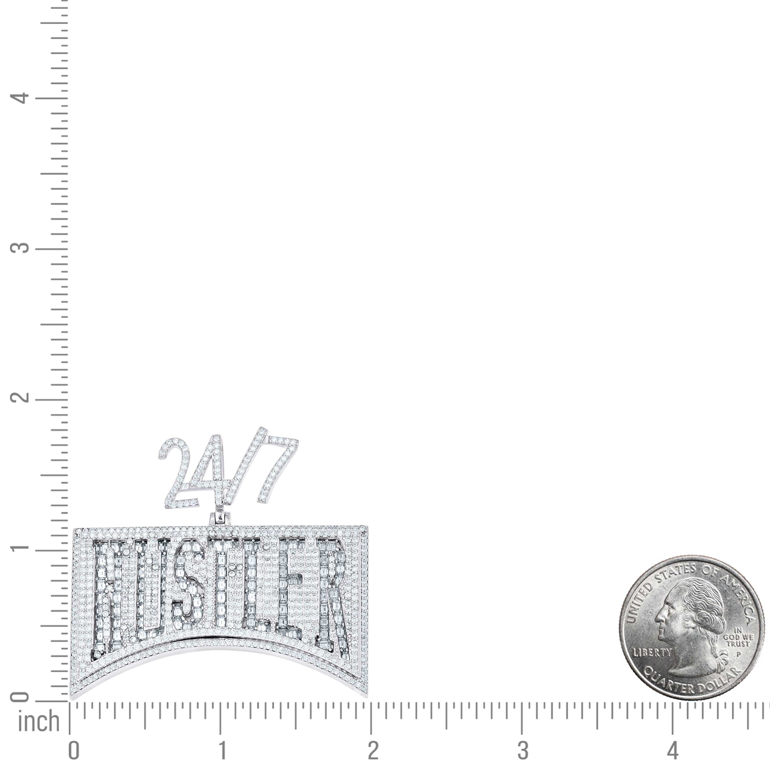 925 Sterling Silver Moissanite Pendant