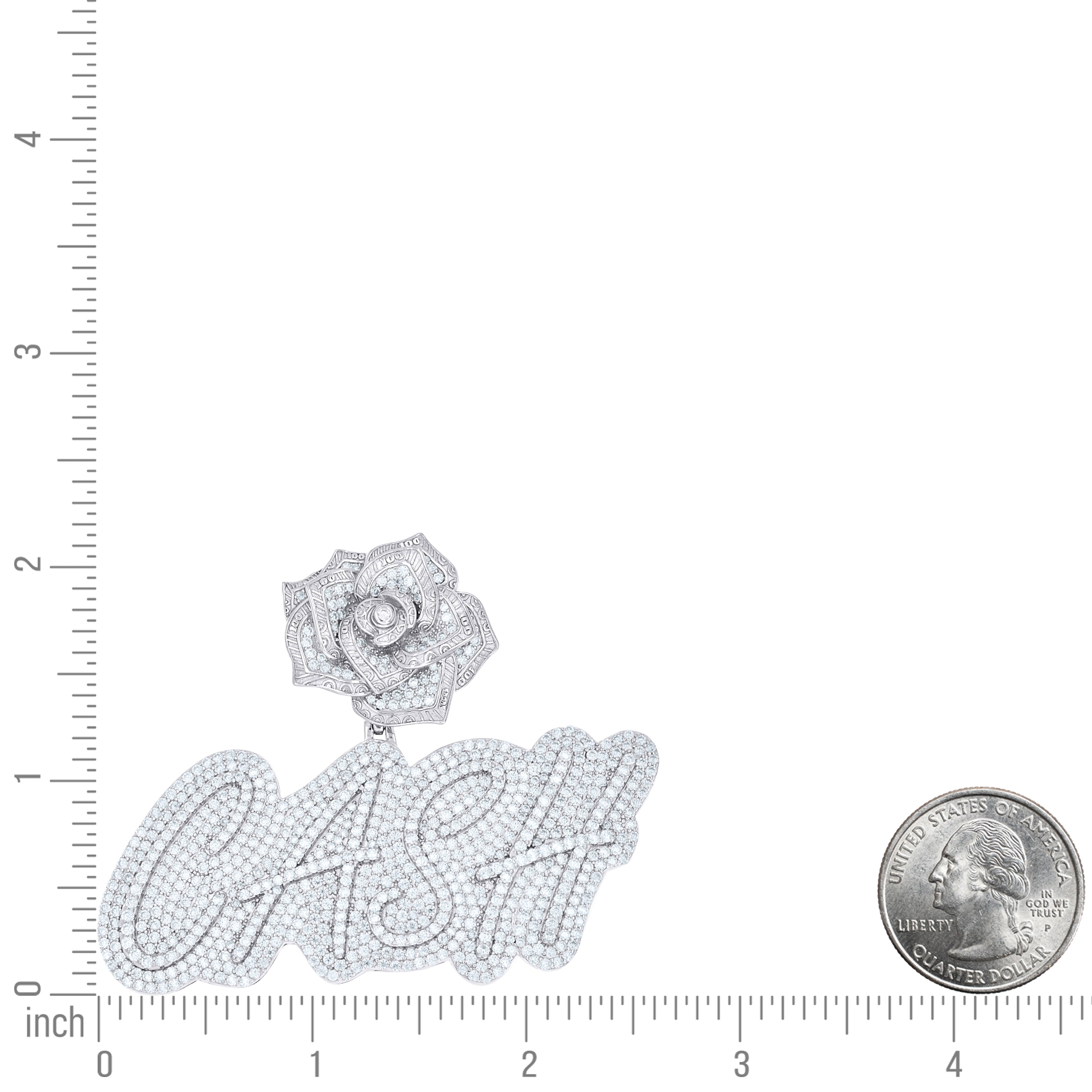 925 Sterling Silver Moissanite Pendant