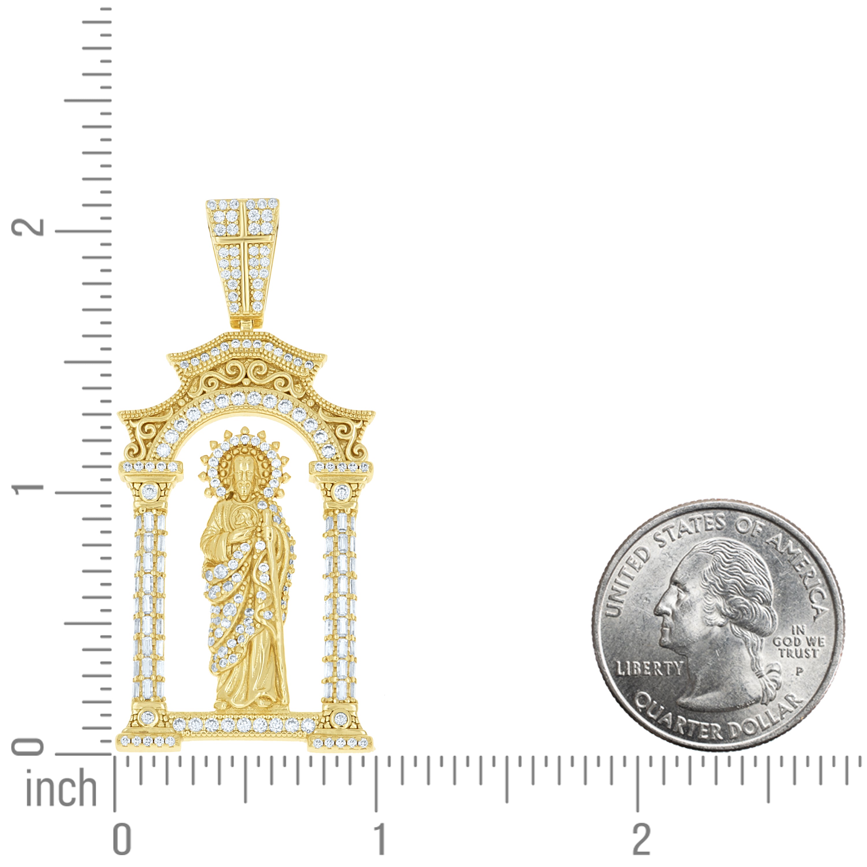 925 Sterling Silver Moissanite Pendant