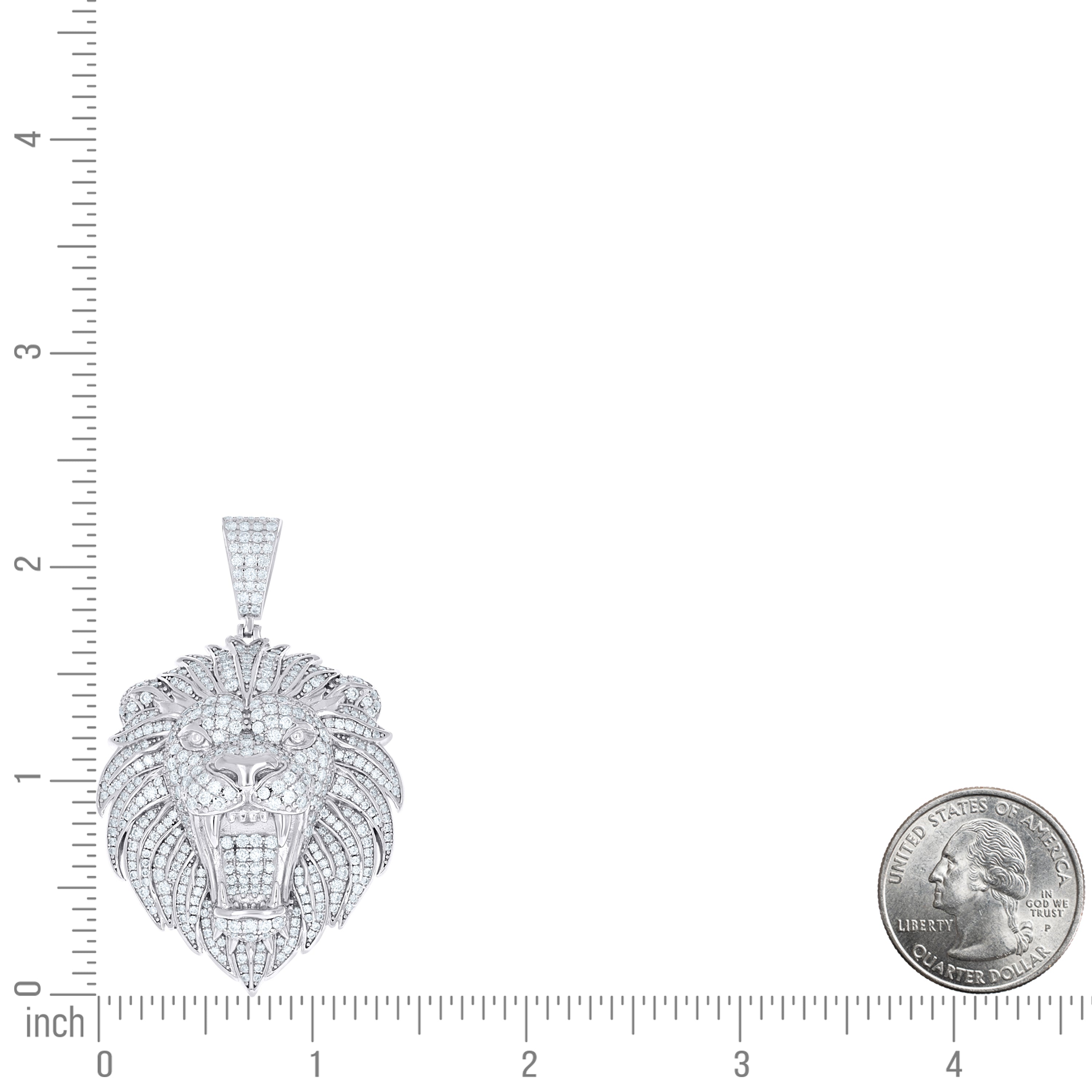 925 Sterling Silver Moissanite Pendant