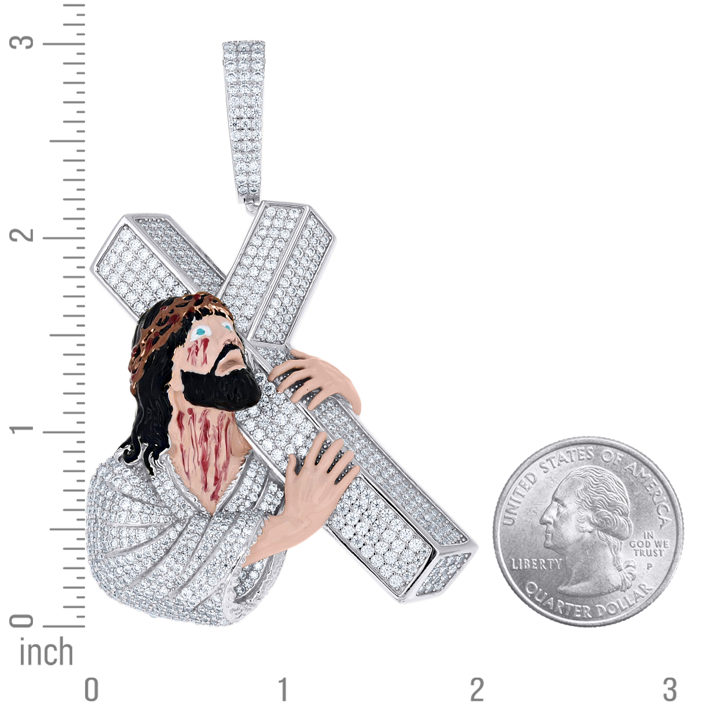 925 Sterling Silver Moissanite Pendant