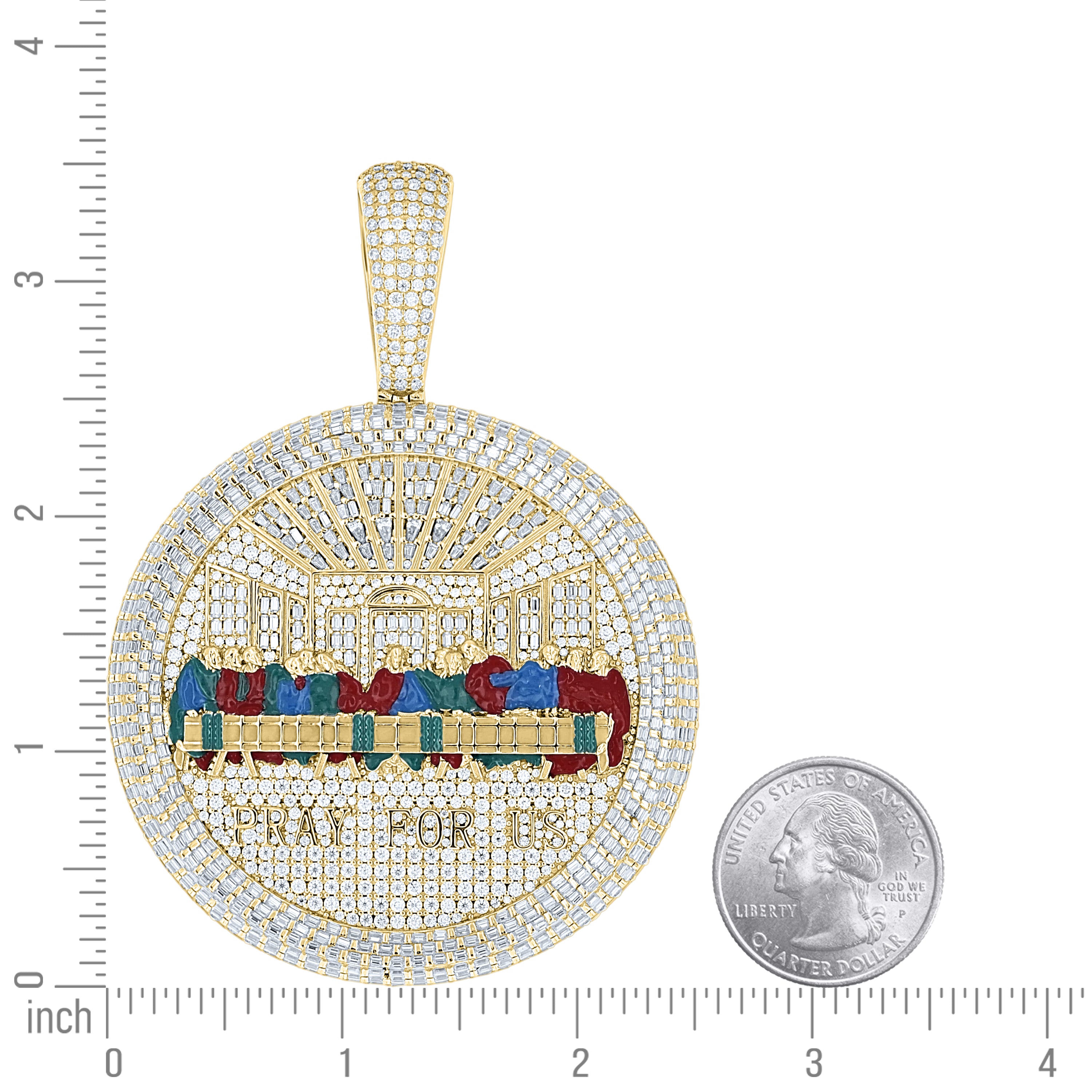 925 Sterling Silver Moissanite Pendant