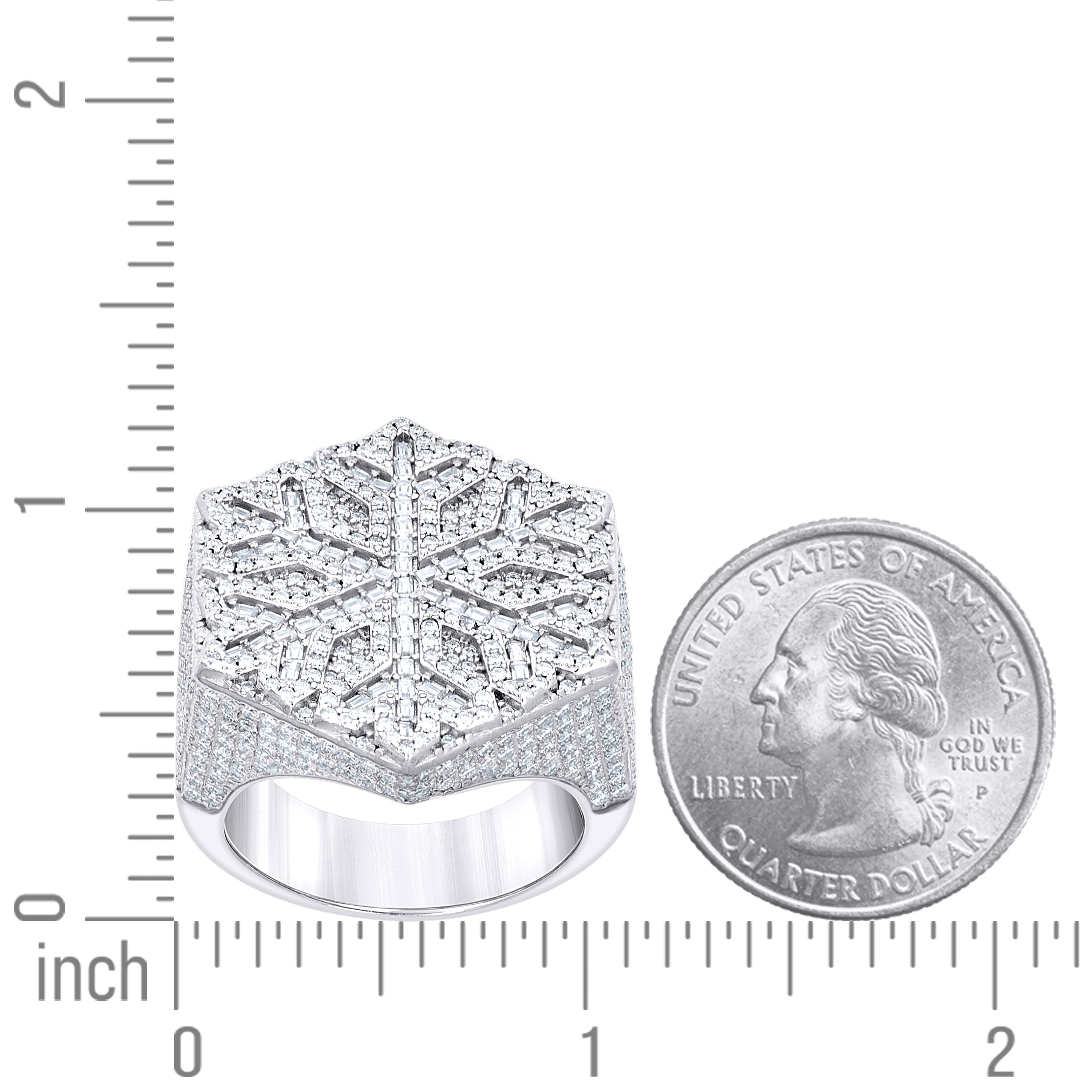 925 Sterling Silver Moissanite Ring