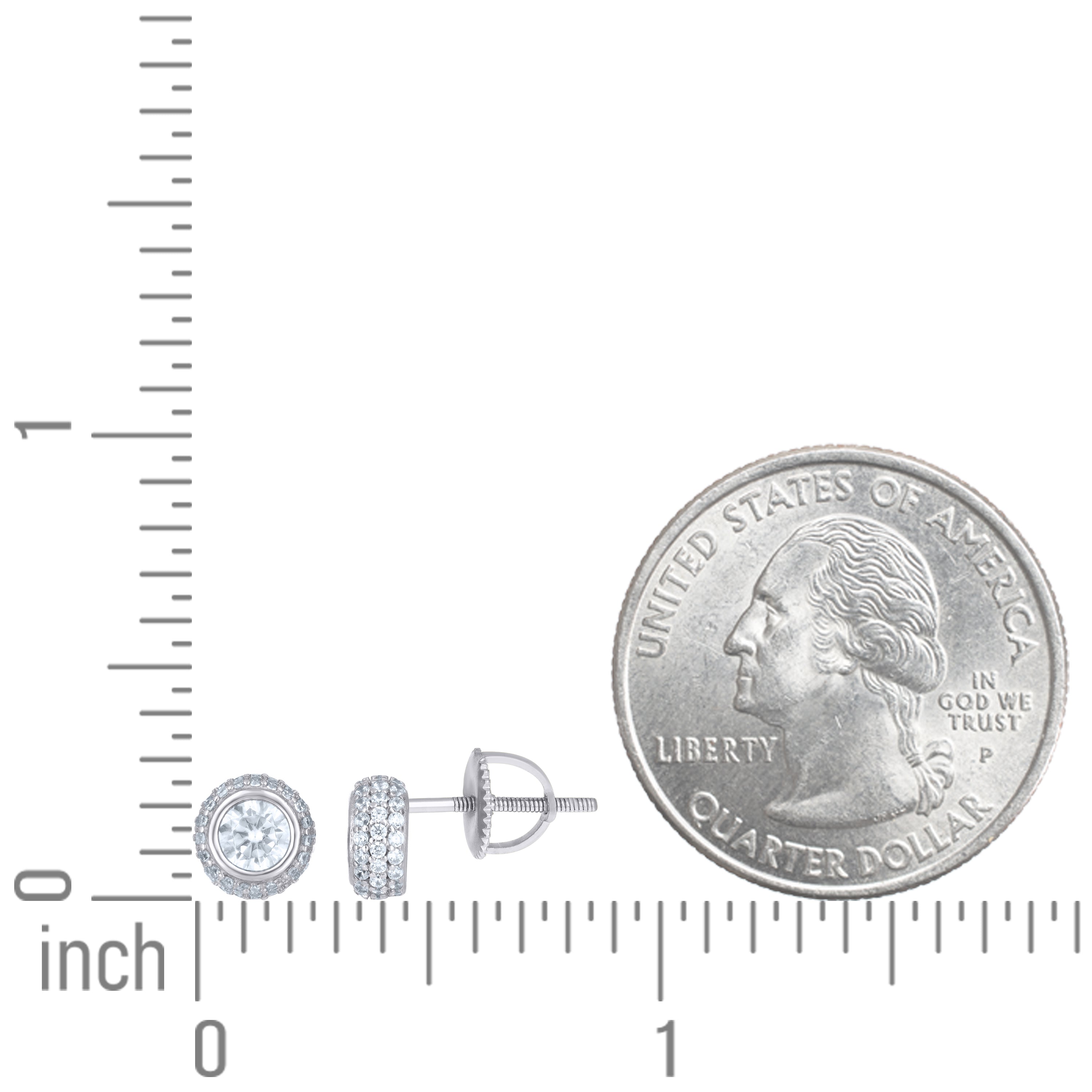 925 Sterling Silver Moissanite Earring