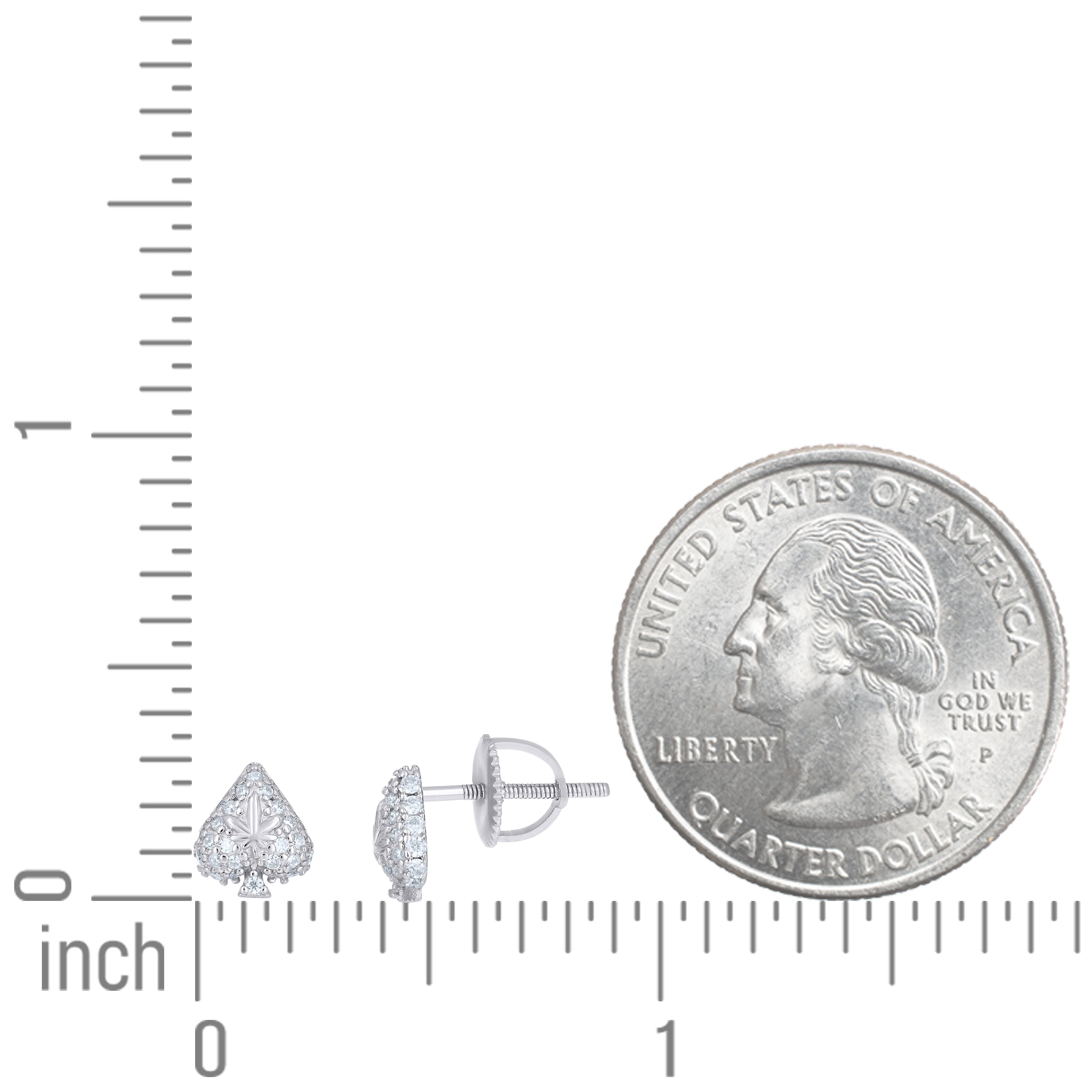 925 Sterling Silver Moissanite Earring